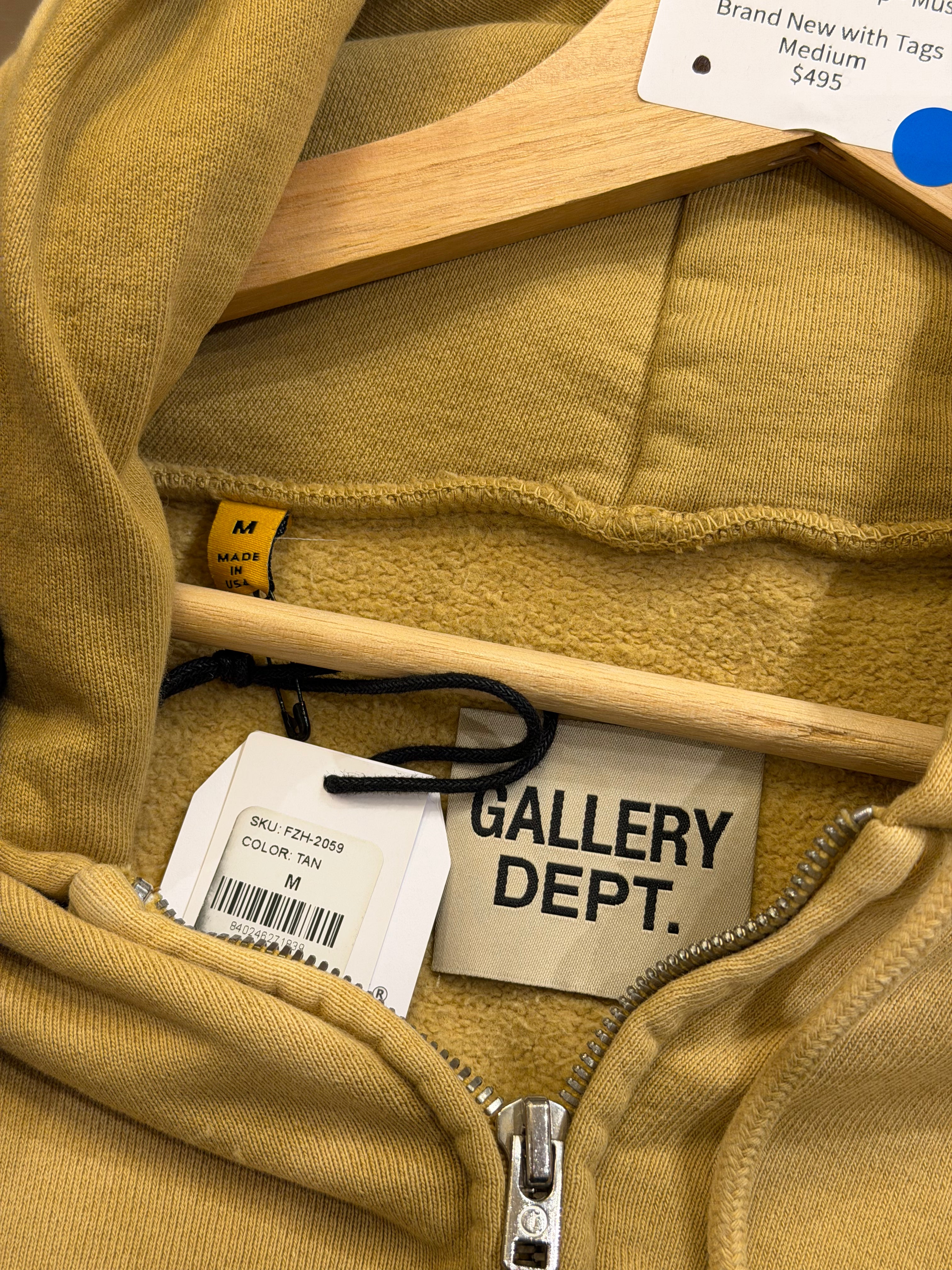Gallery Dept Zip Up - Mustard