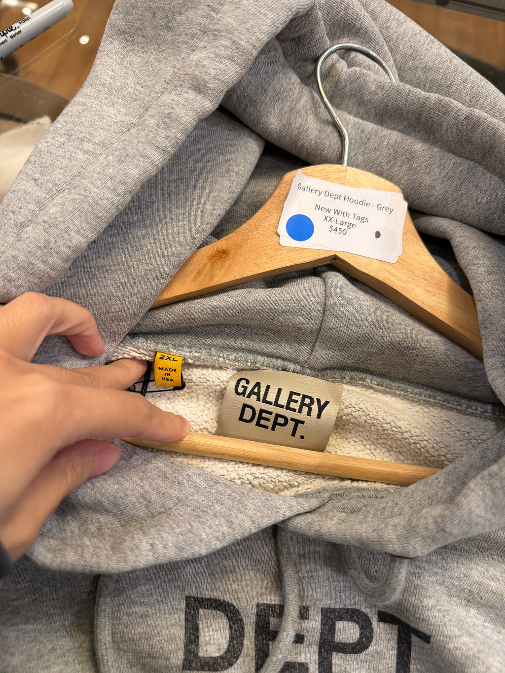 Gallery Dept Hoodie - Grey