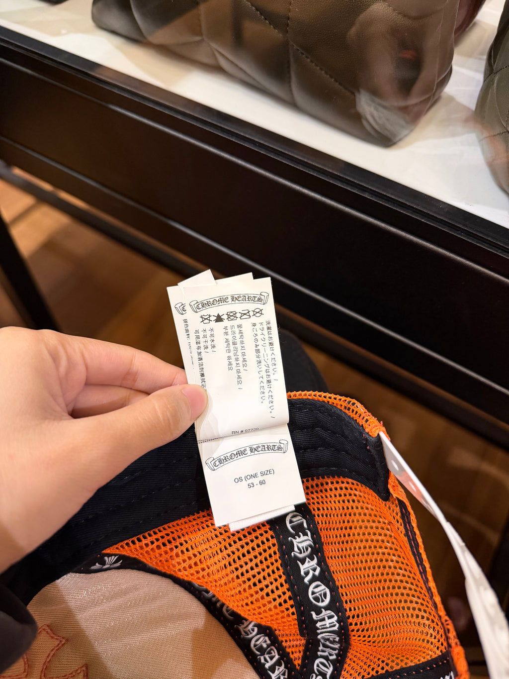 Chrome Hearts Logo Trucker Hat-Orange