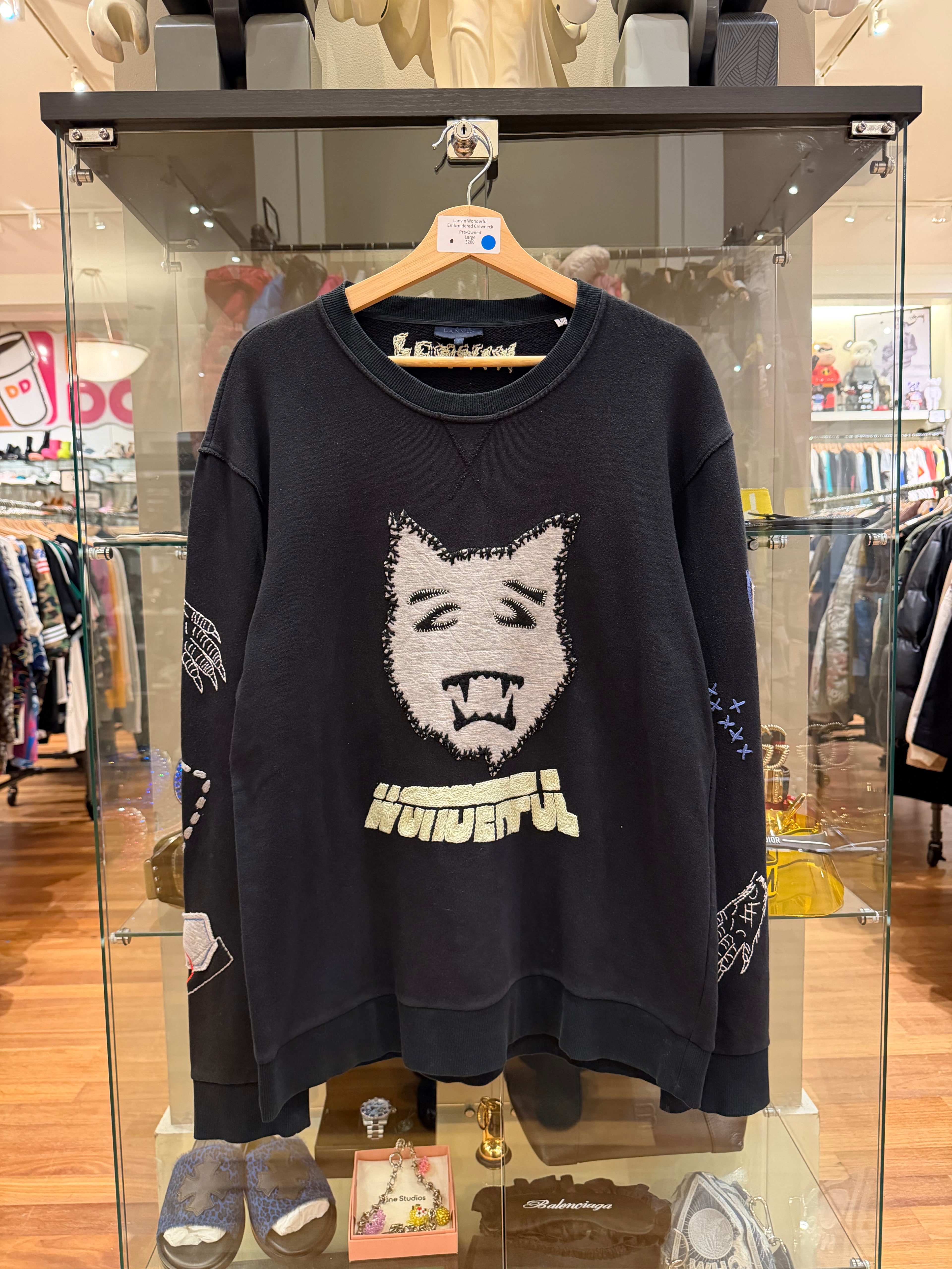 Lanvin Wonderful
Embroidered Crewneck
