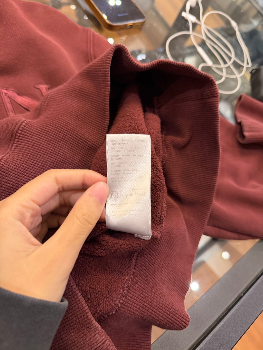 Lanvin Curb Hoodie - Maroon