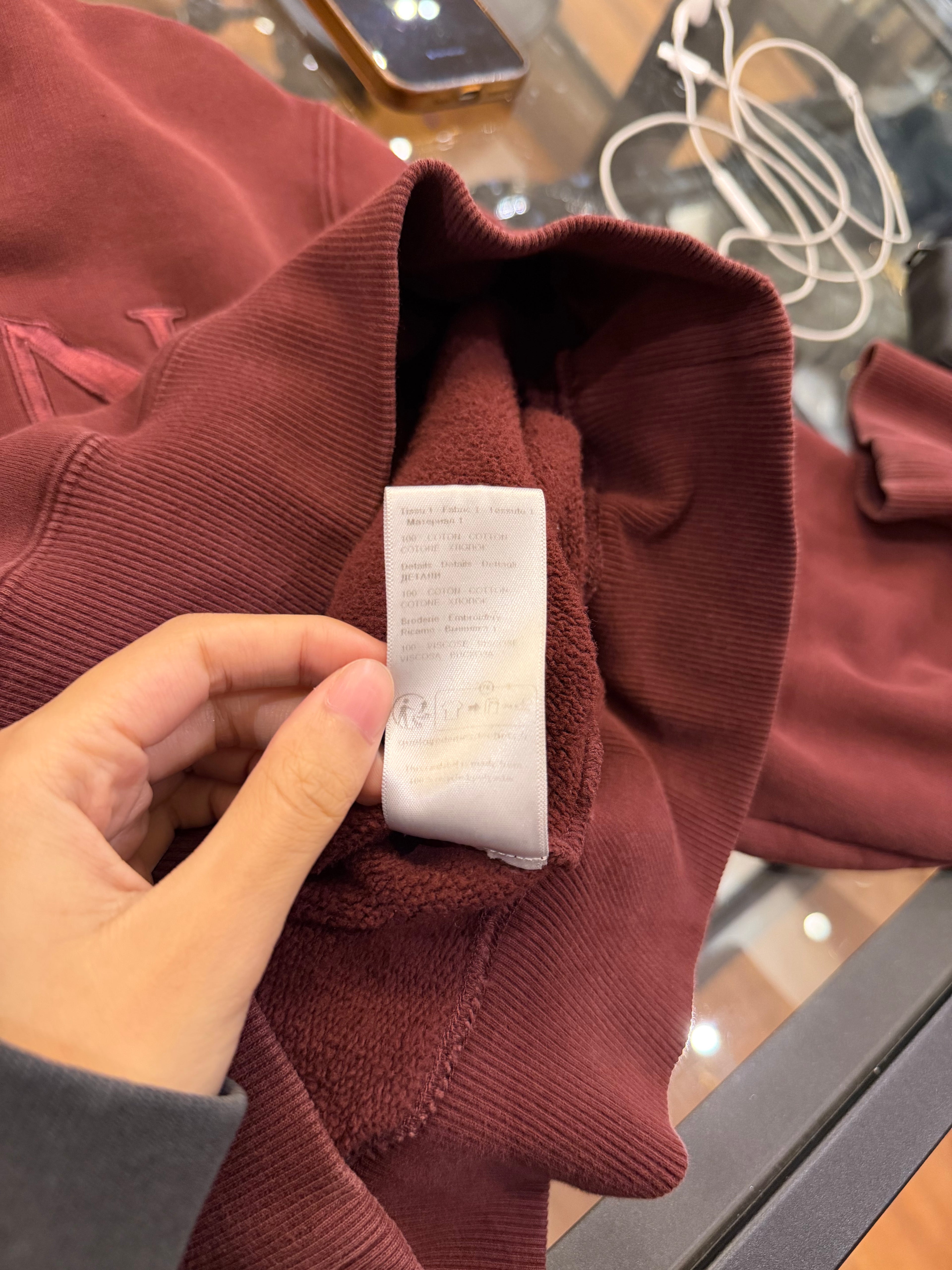 Lanvin Curb Hoodie - Maroon