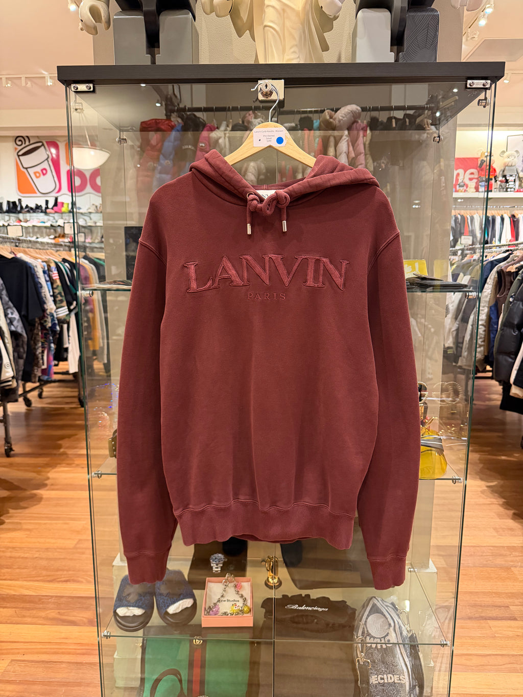 Lanvin Curb Hoodie - Maroon