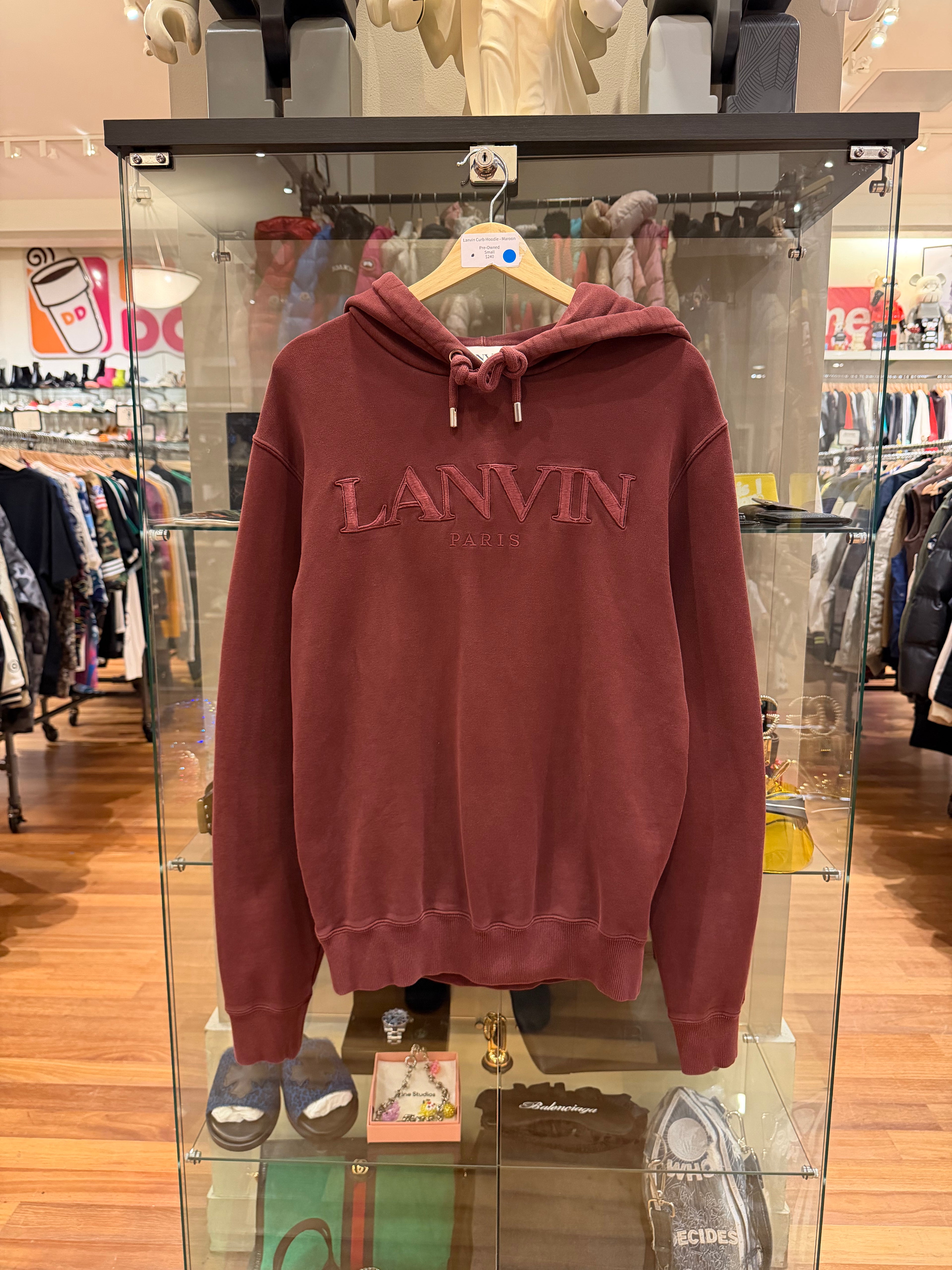 Lanvin Curb Hoodie - Maroon