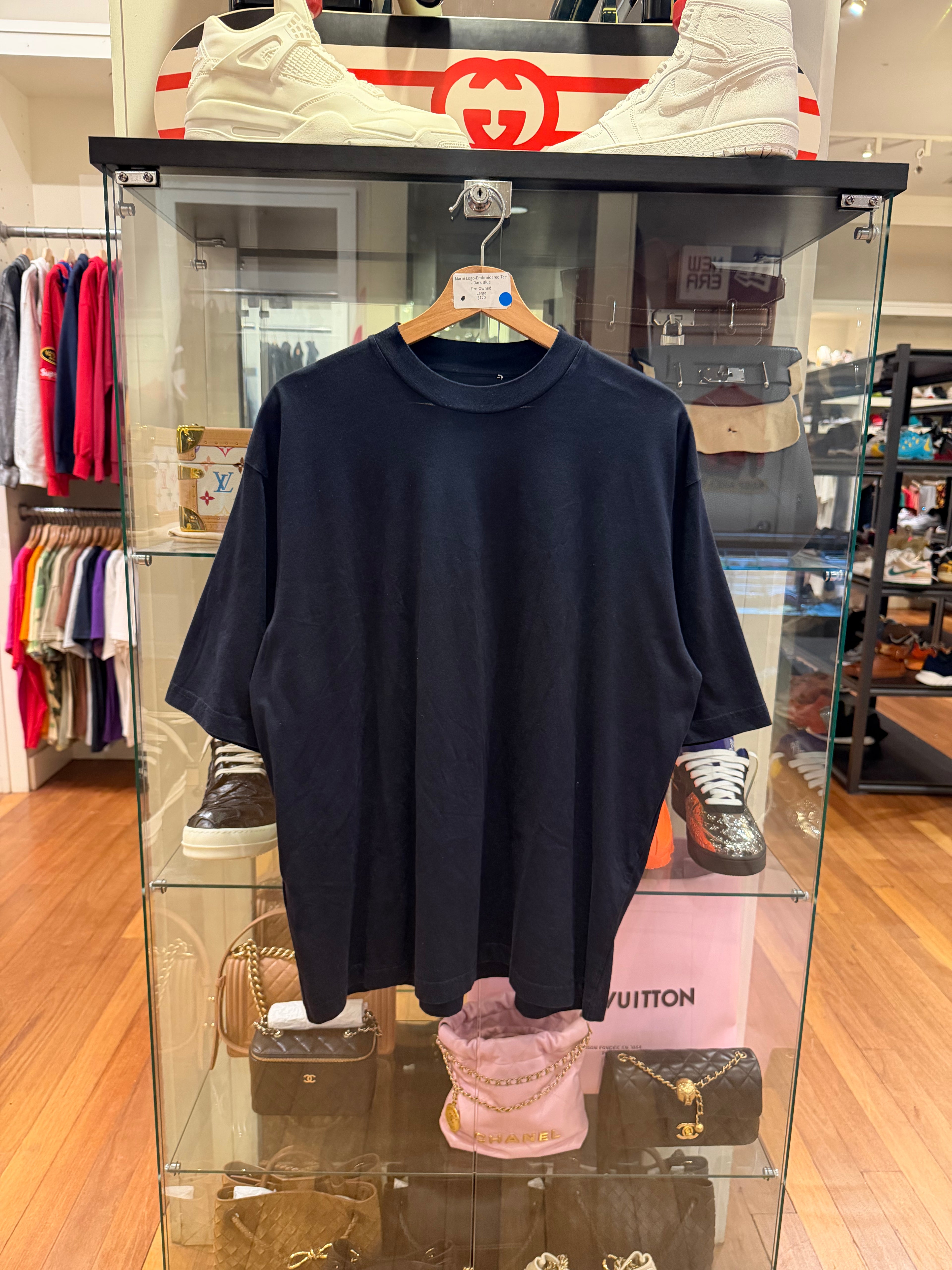 Marni Logo-Embroidered Tee
