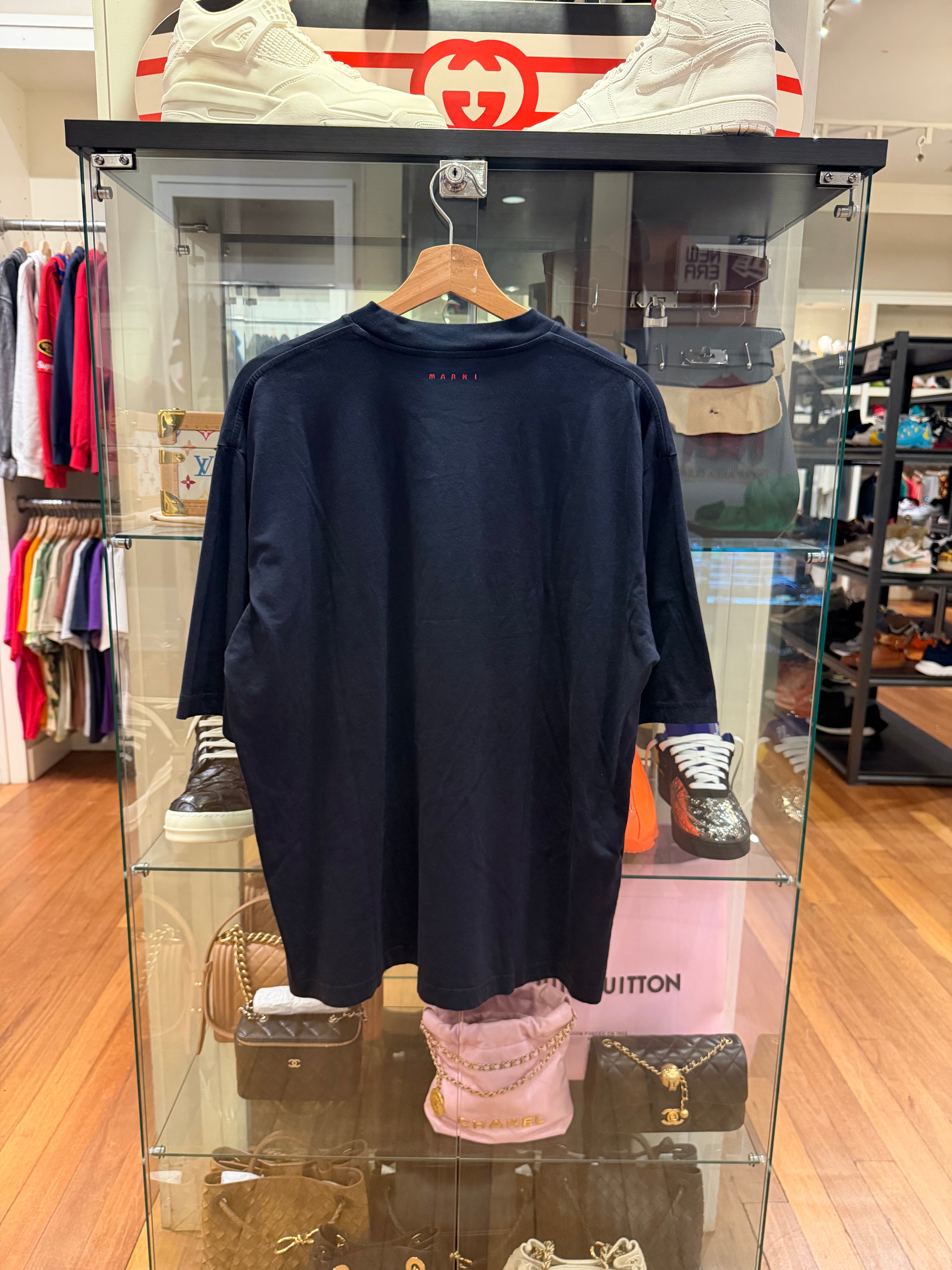 Marni Logo-Embroidered Tee