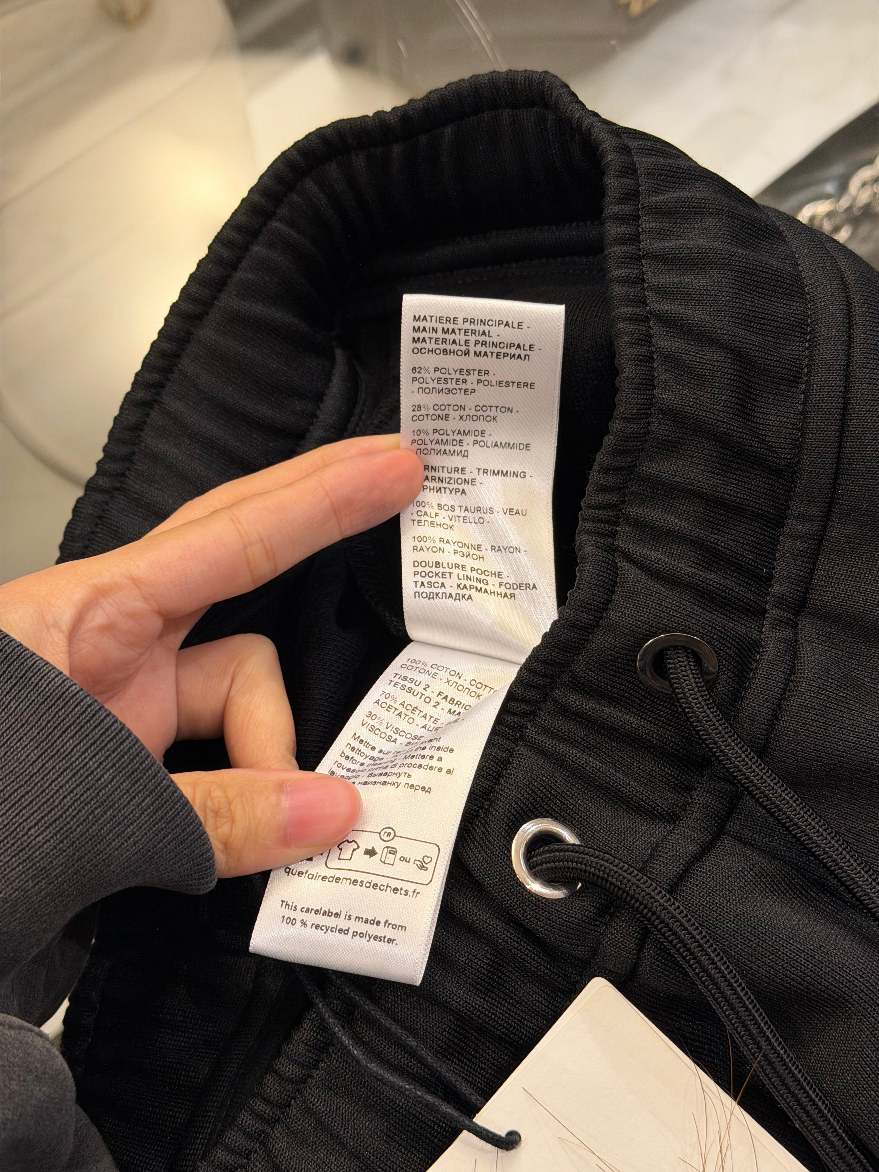 Lanvin Contrast Joggers -
Black/Green