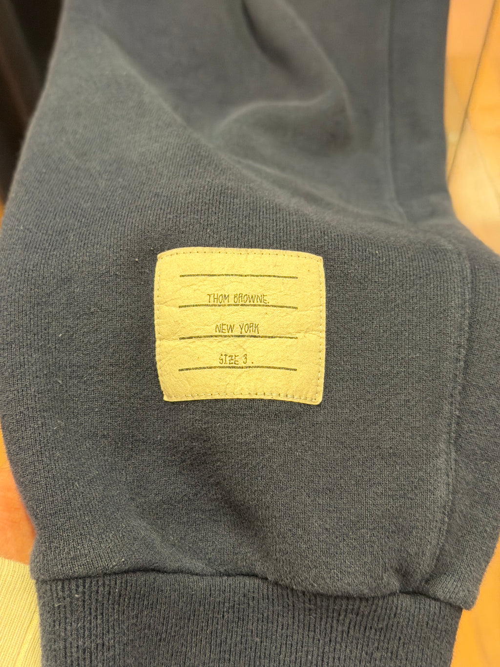 Thom Browne 4-Bar Jogger Sweats-Navy
