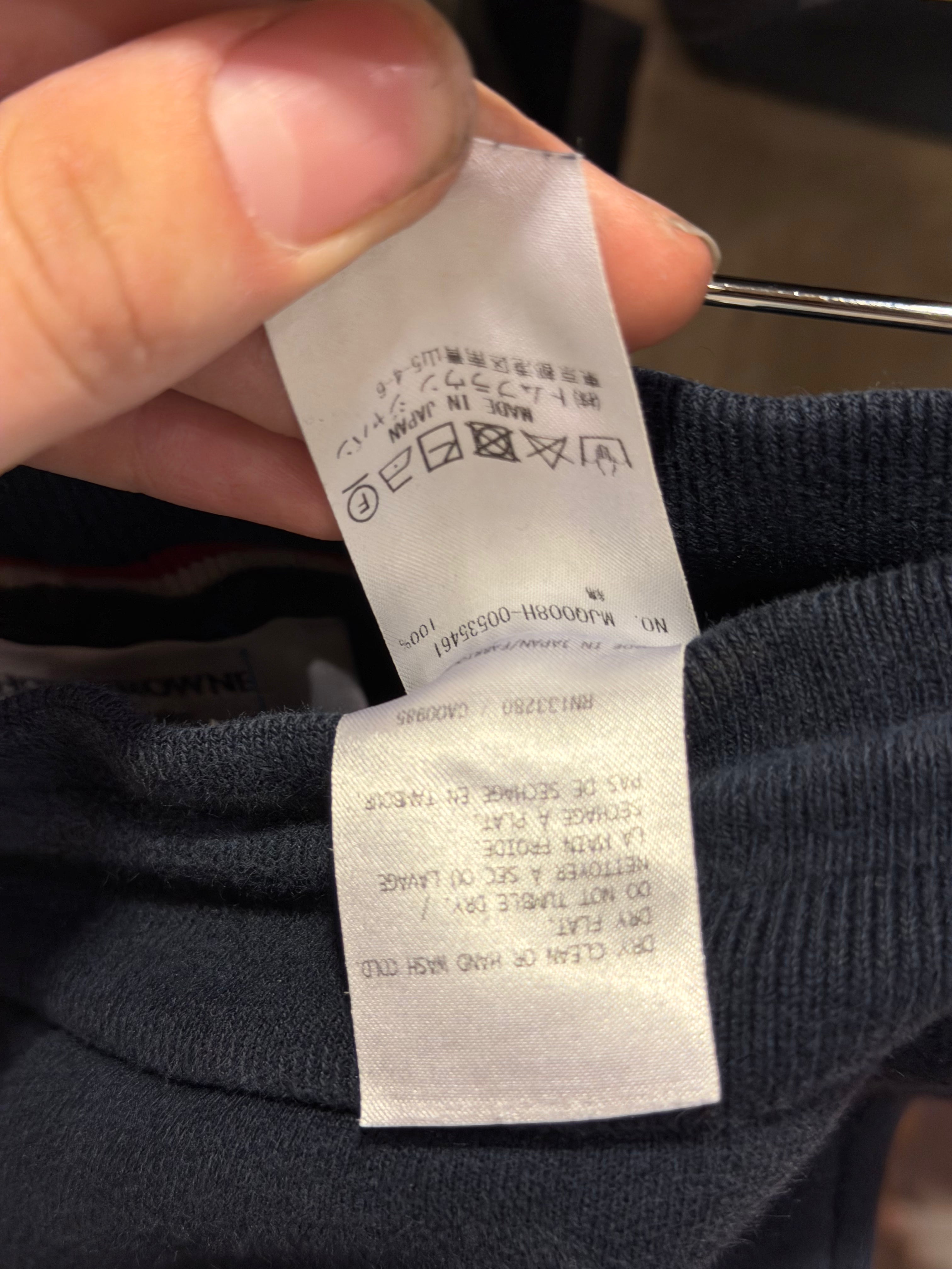 Thom Browne 4-Bar Jogger Sweats-Navy