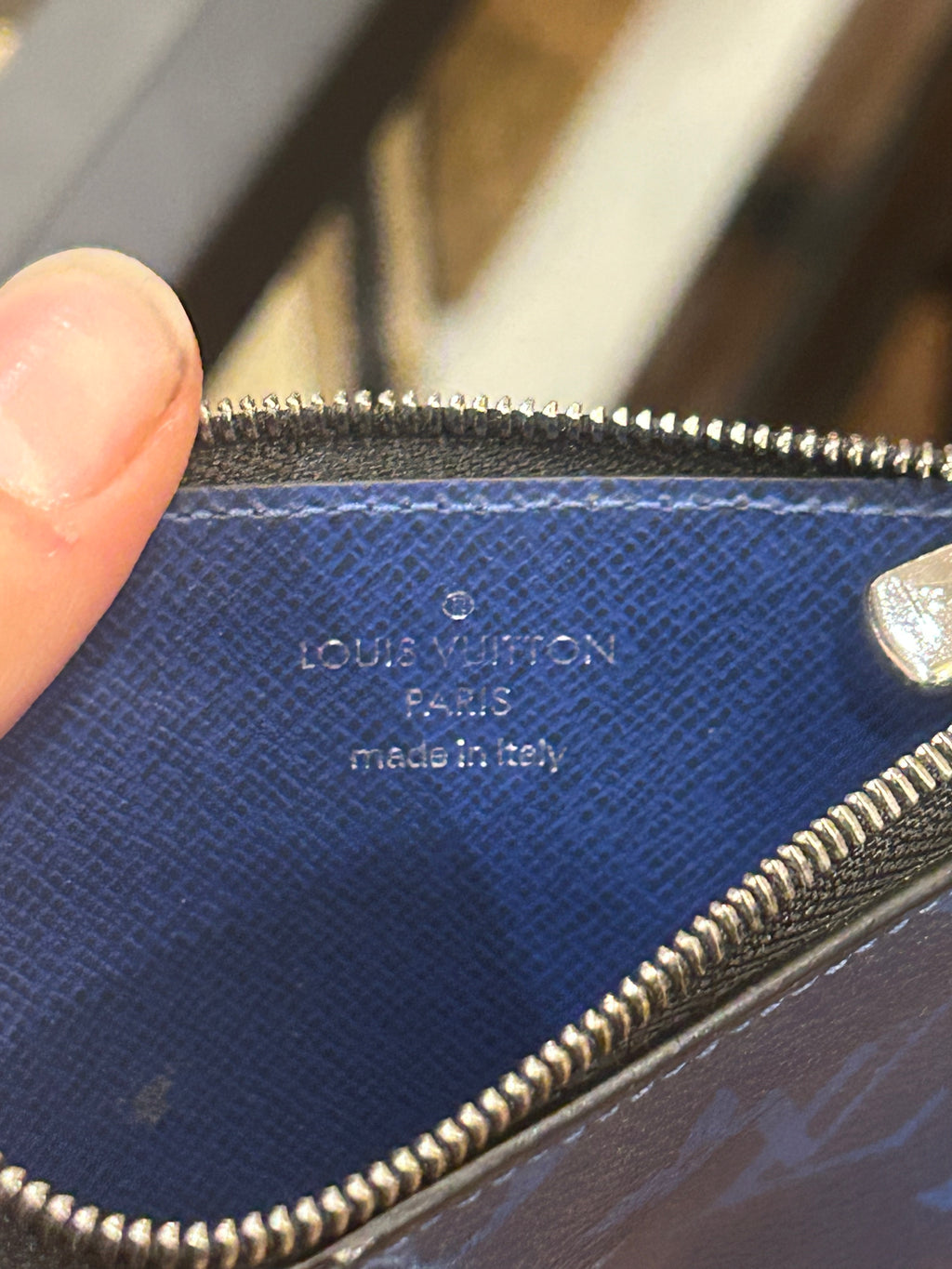 Louis Vuitton Monogram Coin Card Holder - Blue