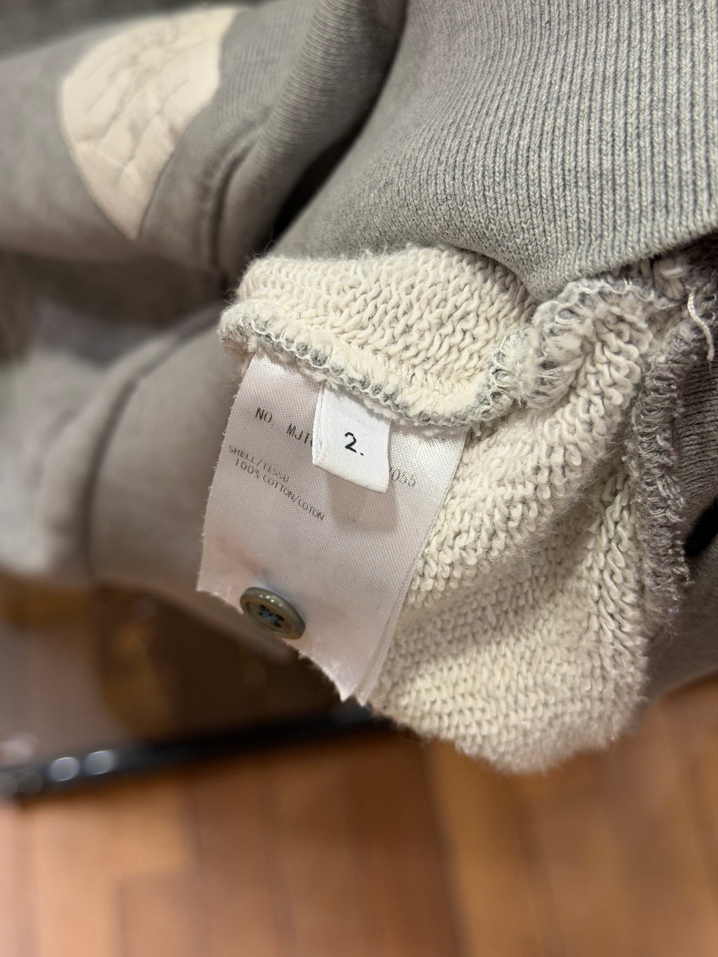 Thom Browne Tricolor Band Hoodie- Grey