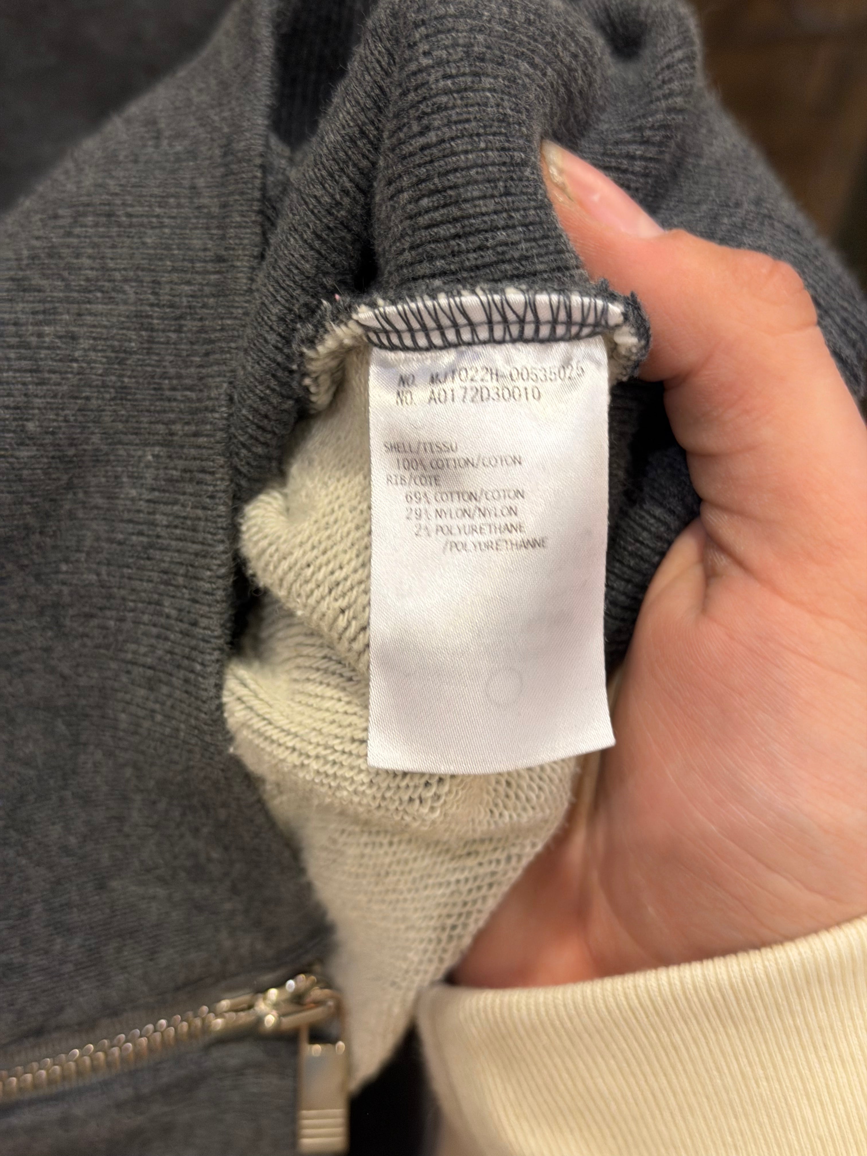 Thom Browne 4-Bar Zip Up Hoodie- Dark Gray