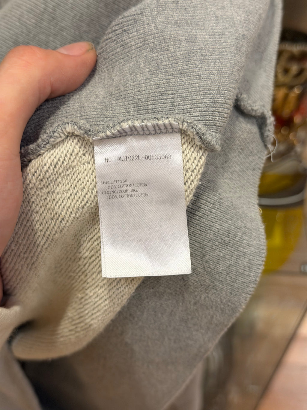 Thom Browne 4-Bar Zip Up Hoodie- Gray