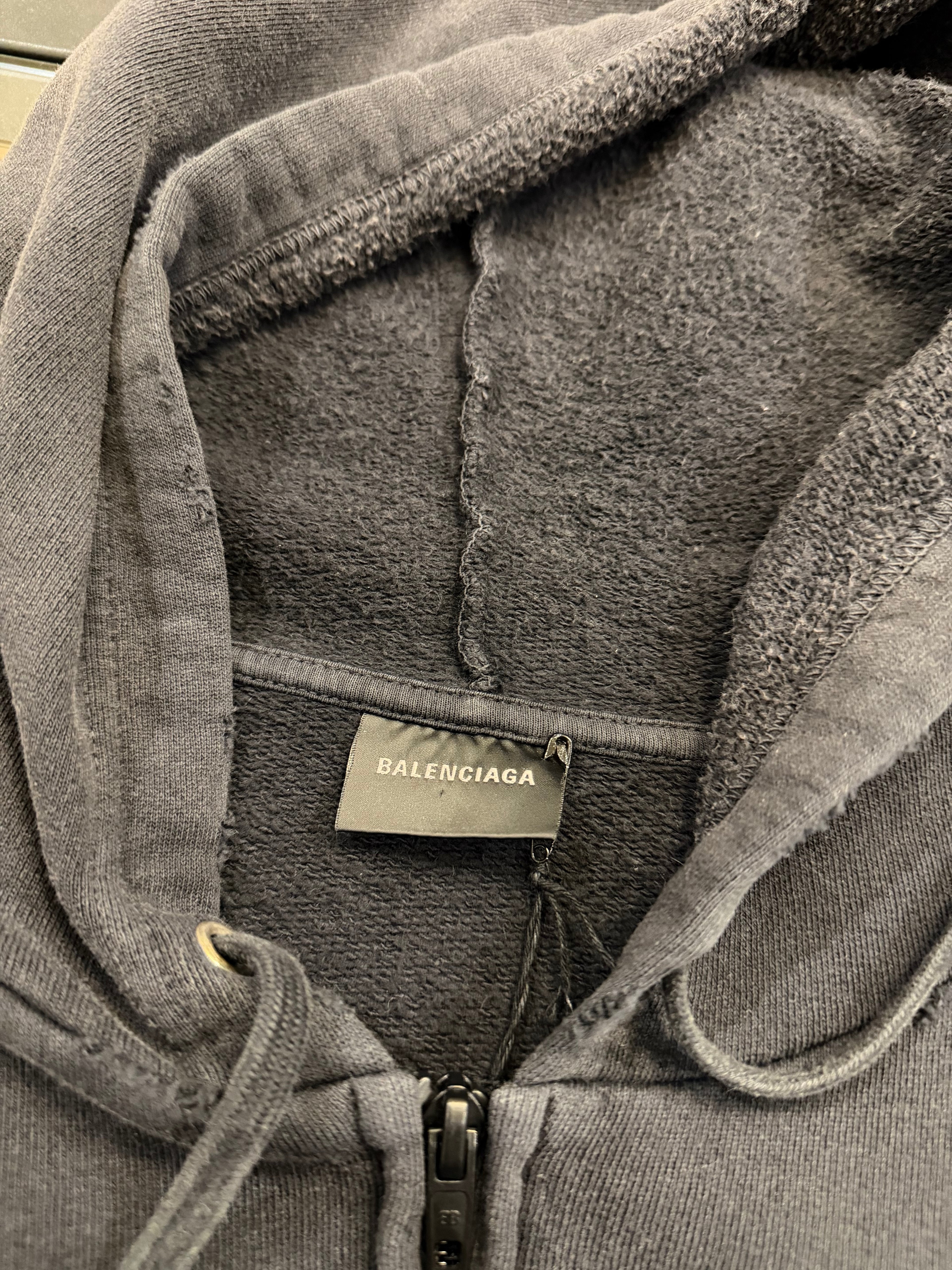 Balenciaga Tape Logo Zip Up
Hoodie