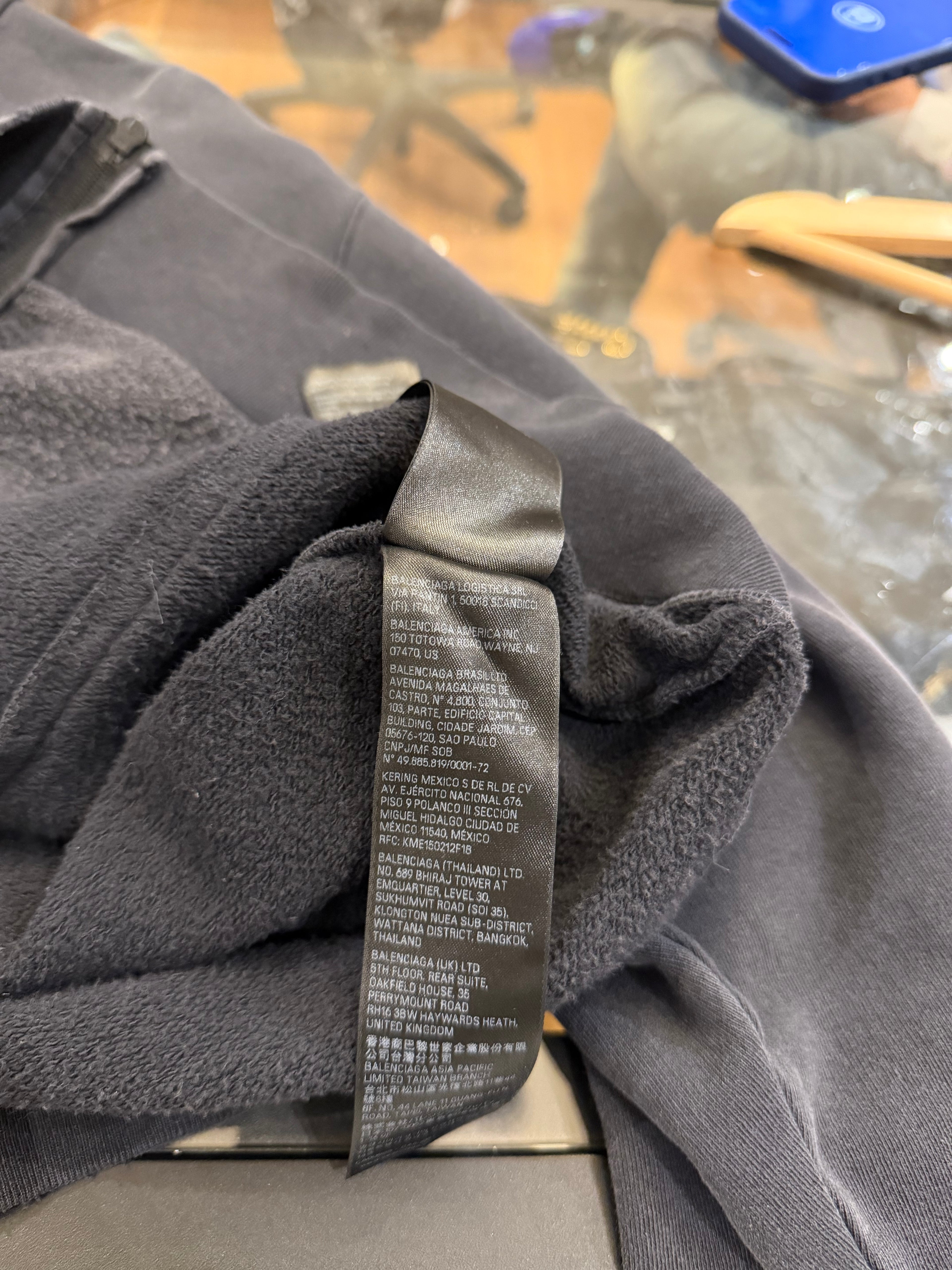 Balenciaga Tape Logo Zip Up
Hoodie
