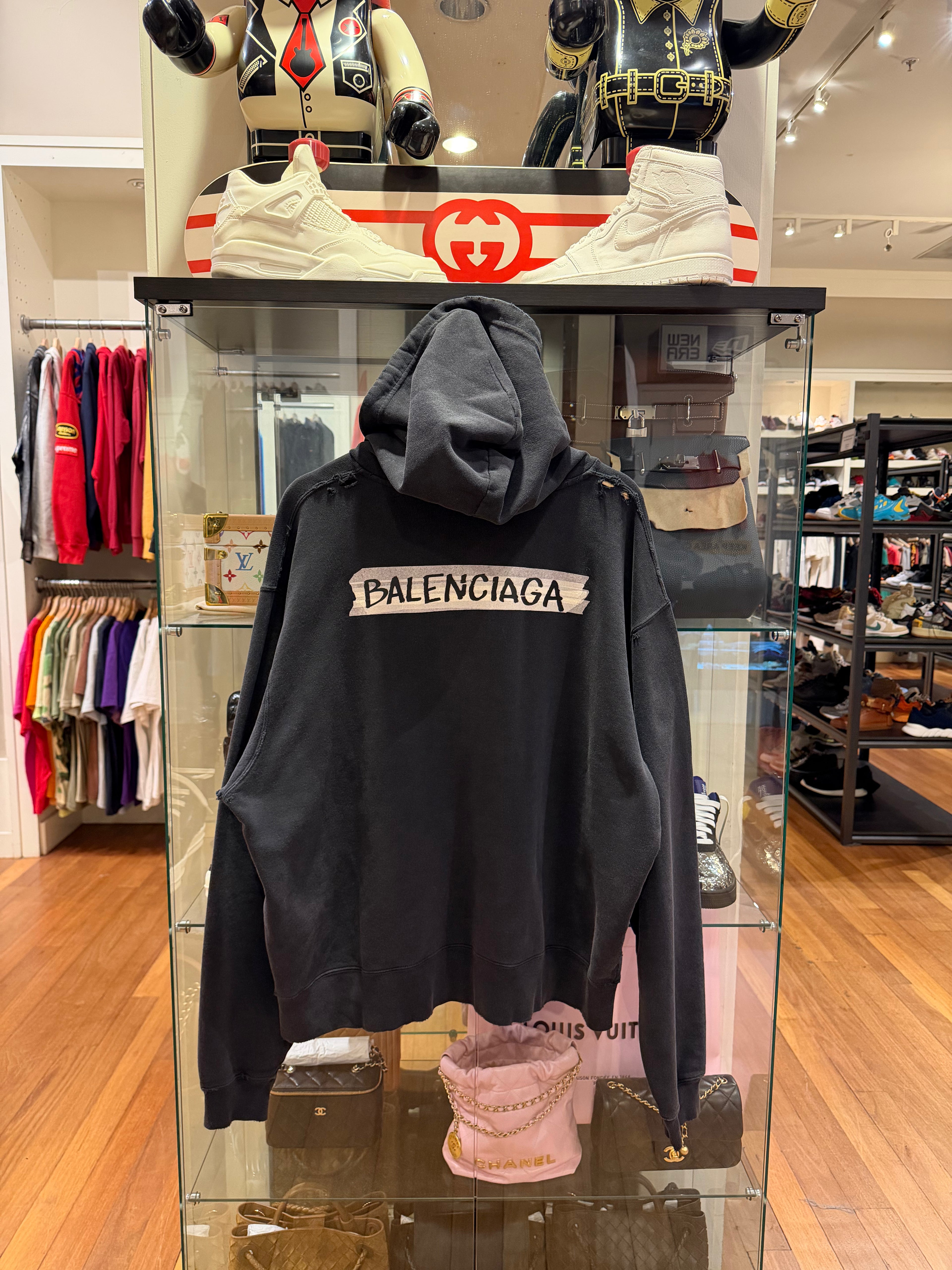 Balenciaga Tape Logo Zip Up
Hoodie
