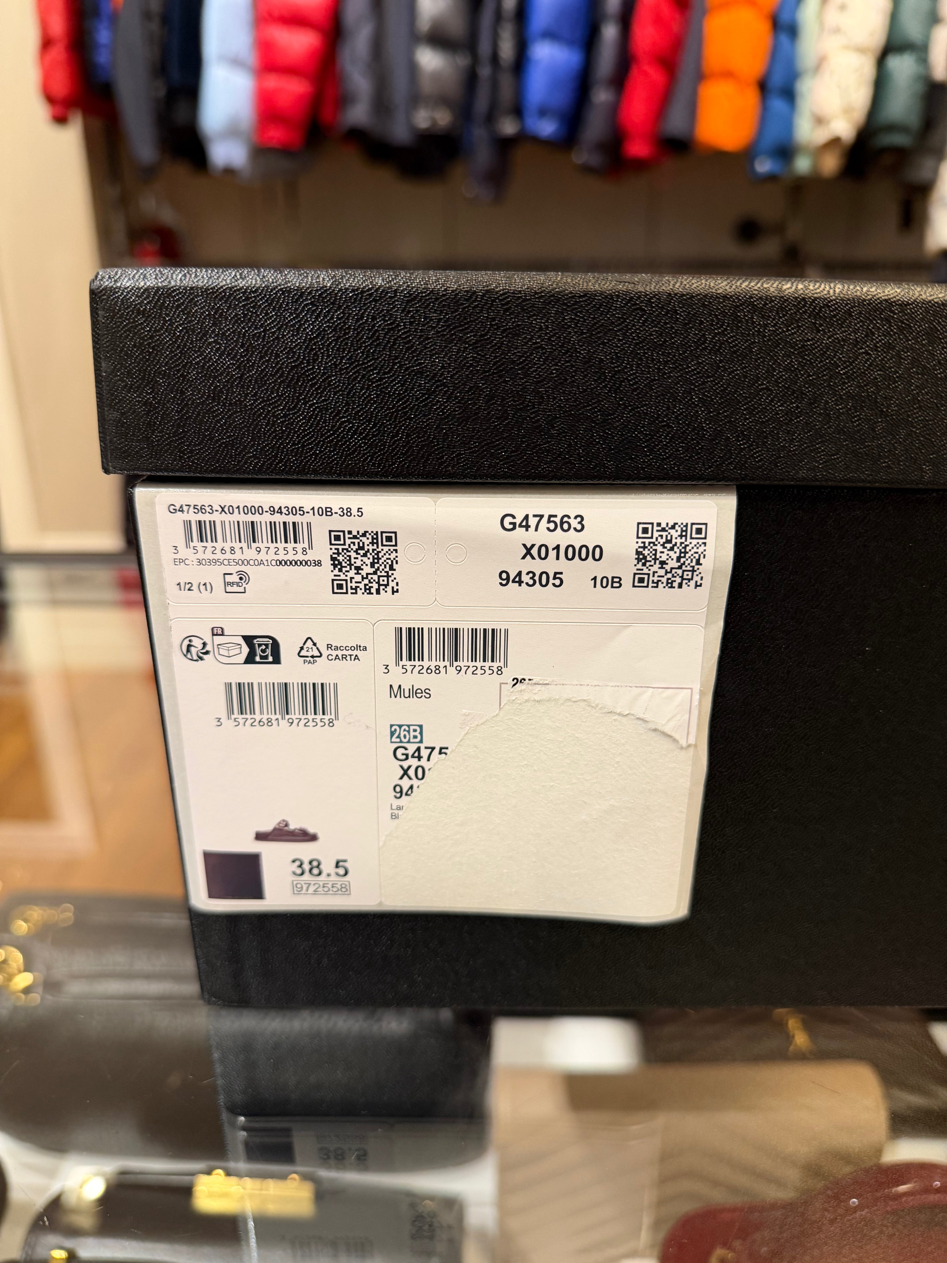 Lambskin Velcro Dad Chain CC Slide Sandals