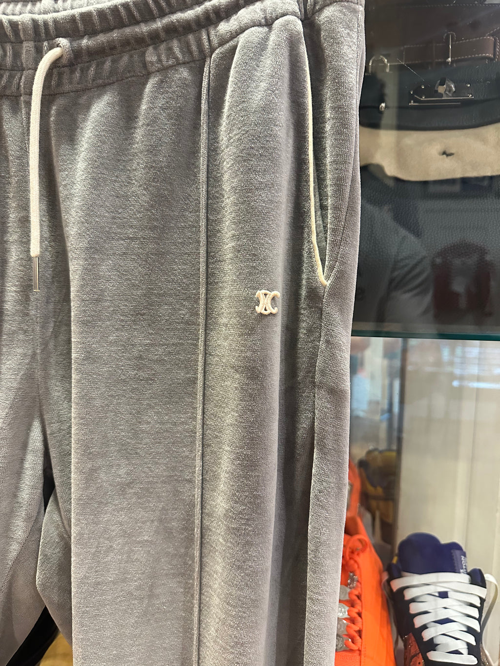 Celine Velour Track Pants