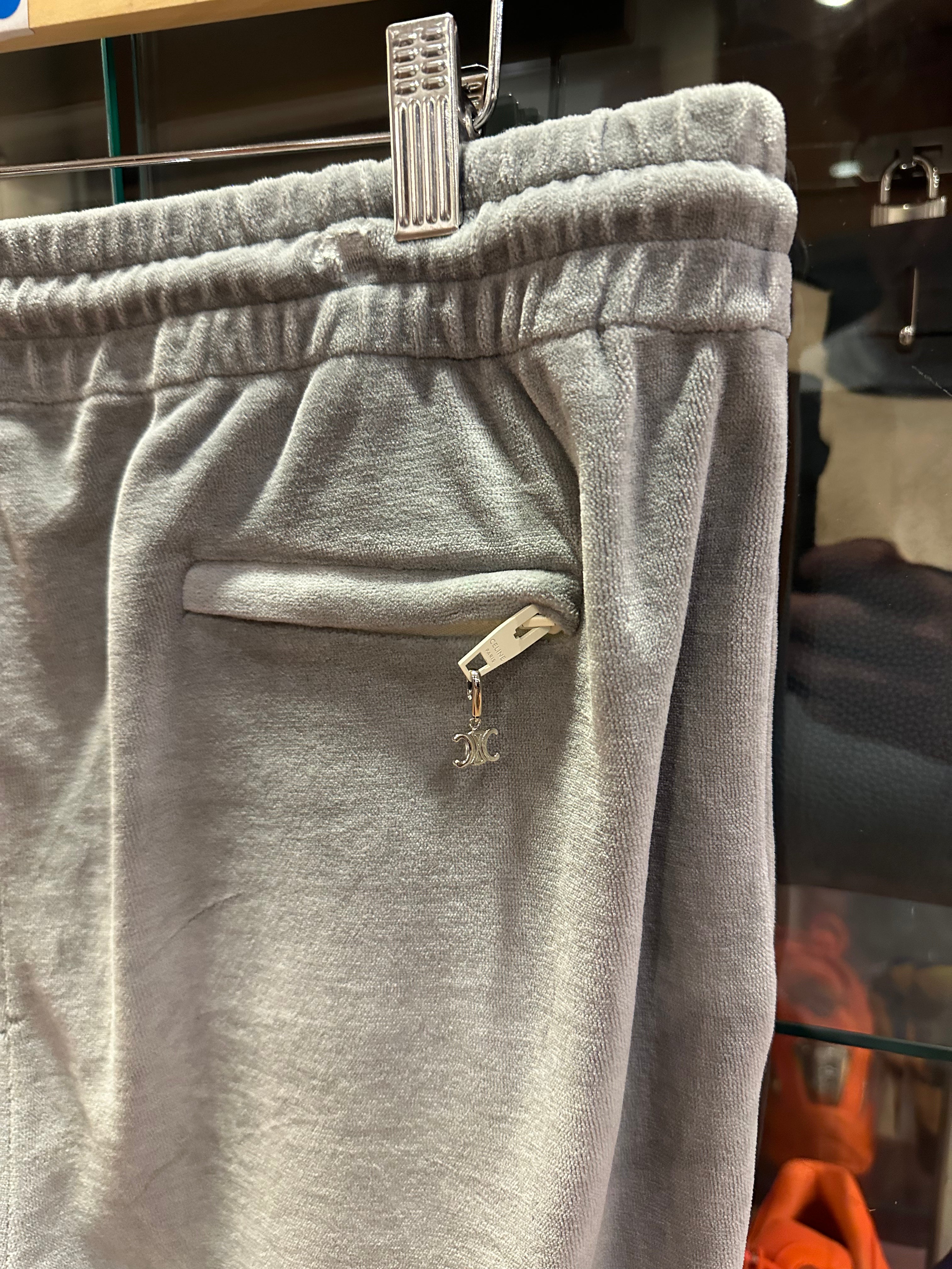 Celine Velour Track Pants