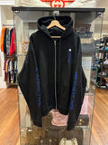 Chrome Hearts Navy Thermal Vertical Logo Zip Up
