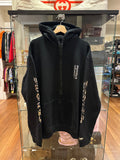 Chrome Hearts 1988 Silver Foil Vertical Logo Hoodie