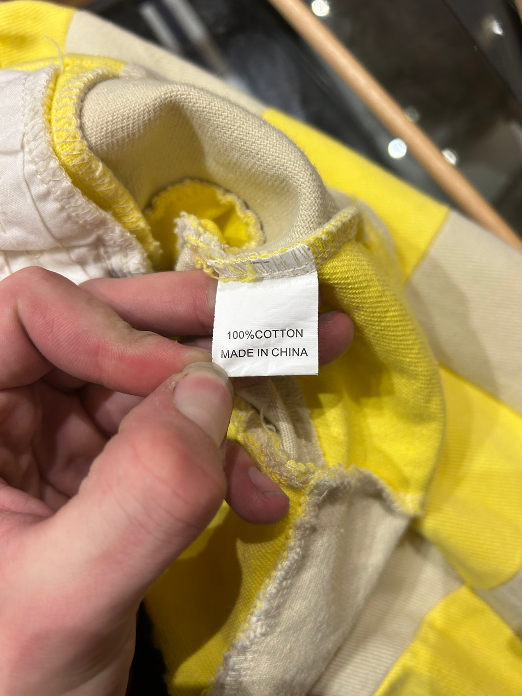 Kidsuper Checkered Button Overshirt - Yellow