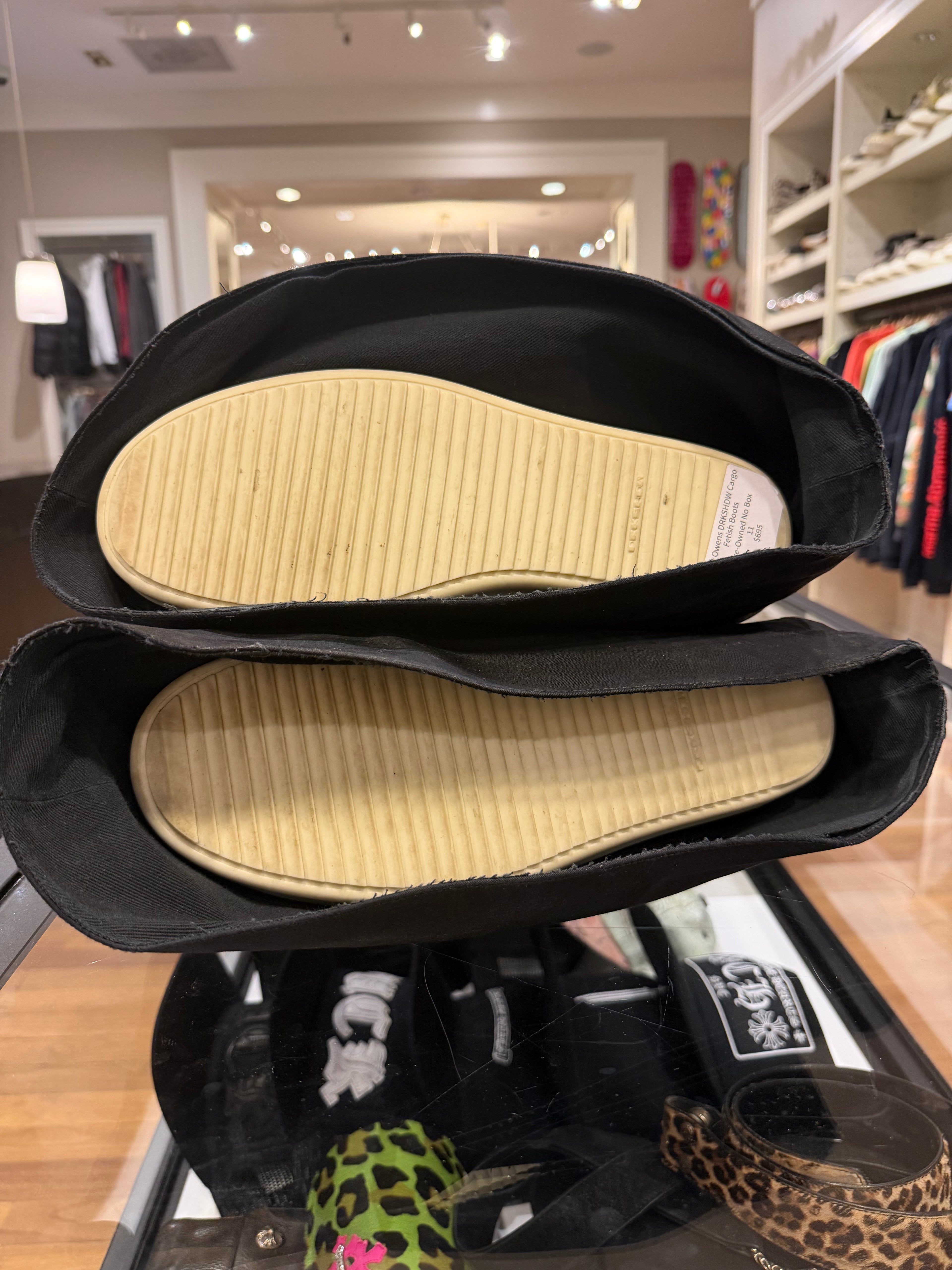 Rick Owens DRKSHDW Cargo Fetish Boots