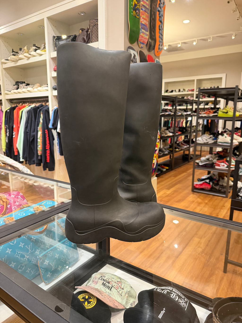 Bottega Veneta Puddle Long Boots- Black