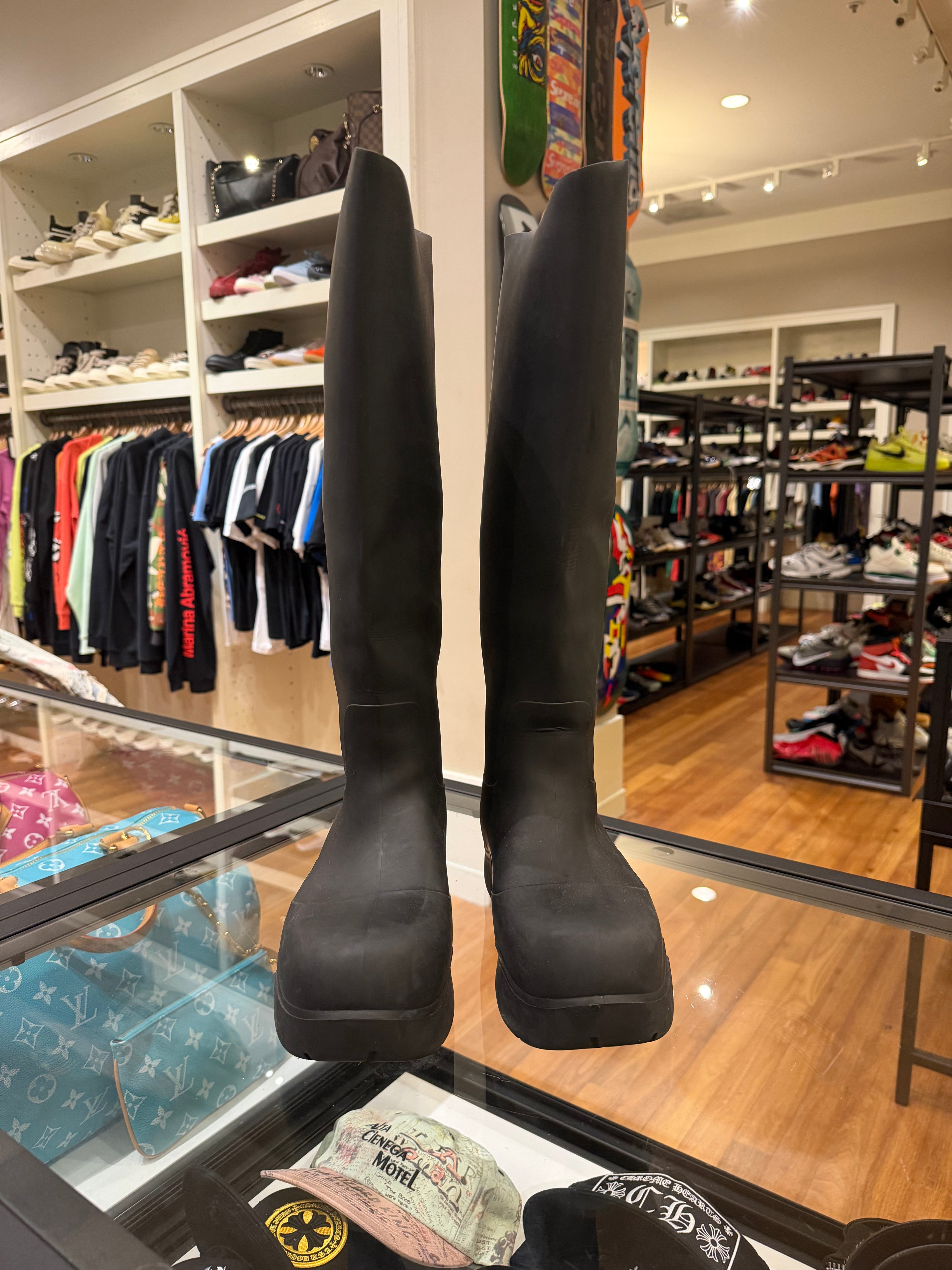Bottega Veneta Puddle Long Boots- Black