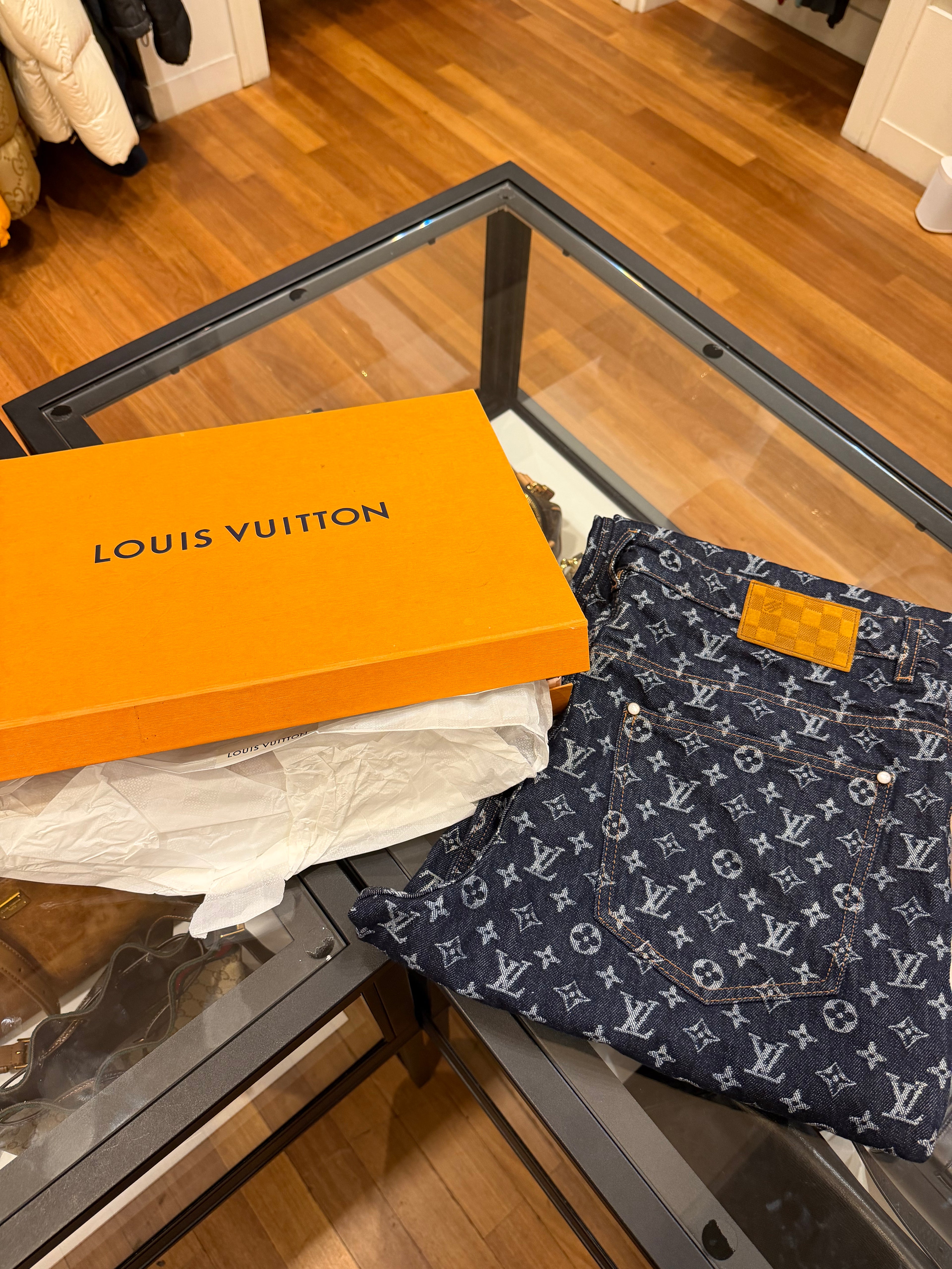 Louis Vuitton Monogram Jacquard Denim Jeans