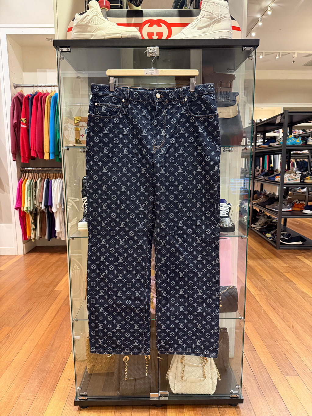 Louis Vuitton Monogram Jacquard Denim Jeans