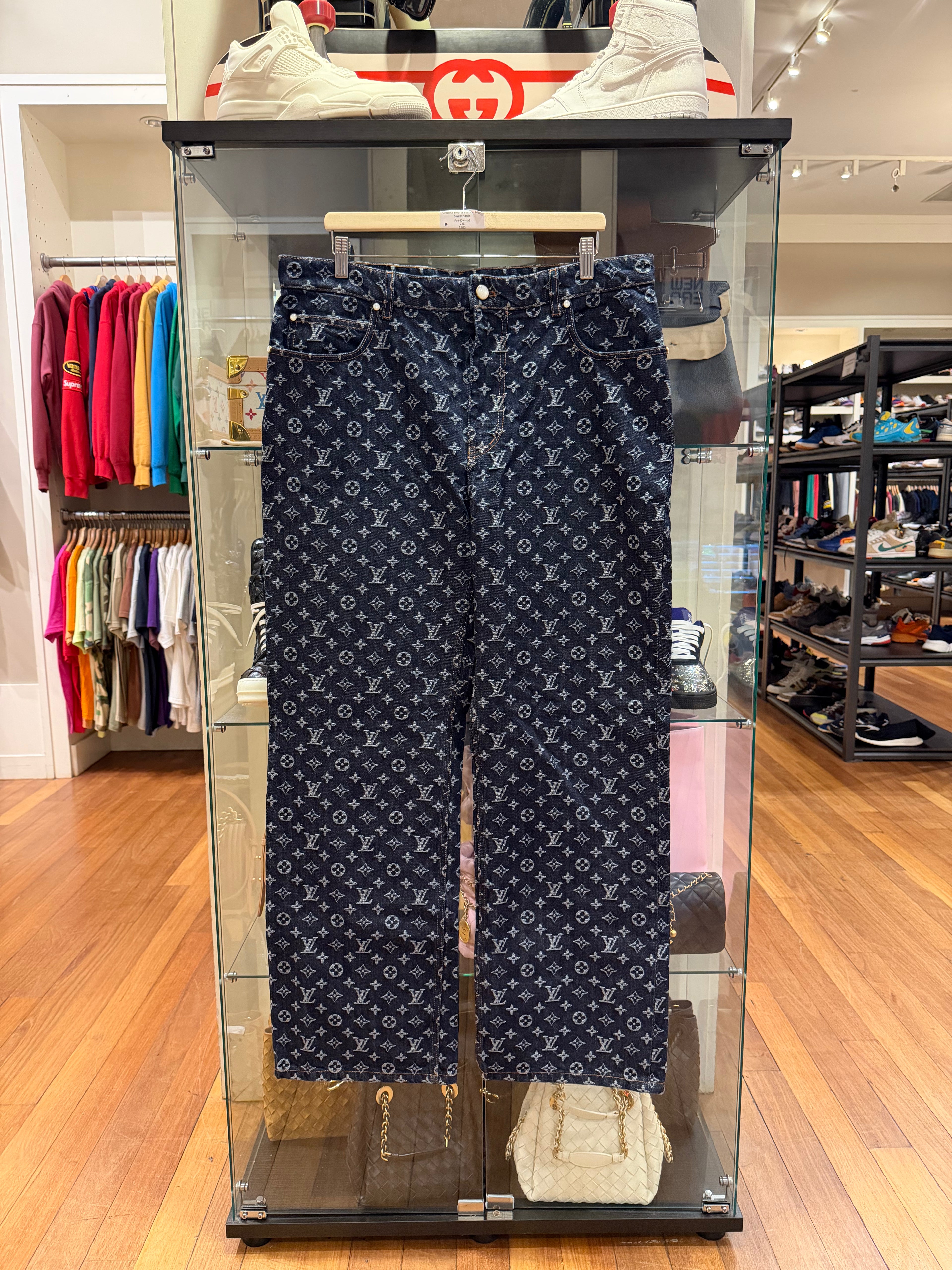Louis Vuitton Monogram Jacquard Denim Jeans