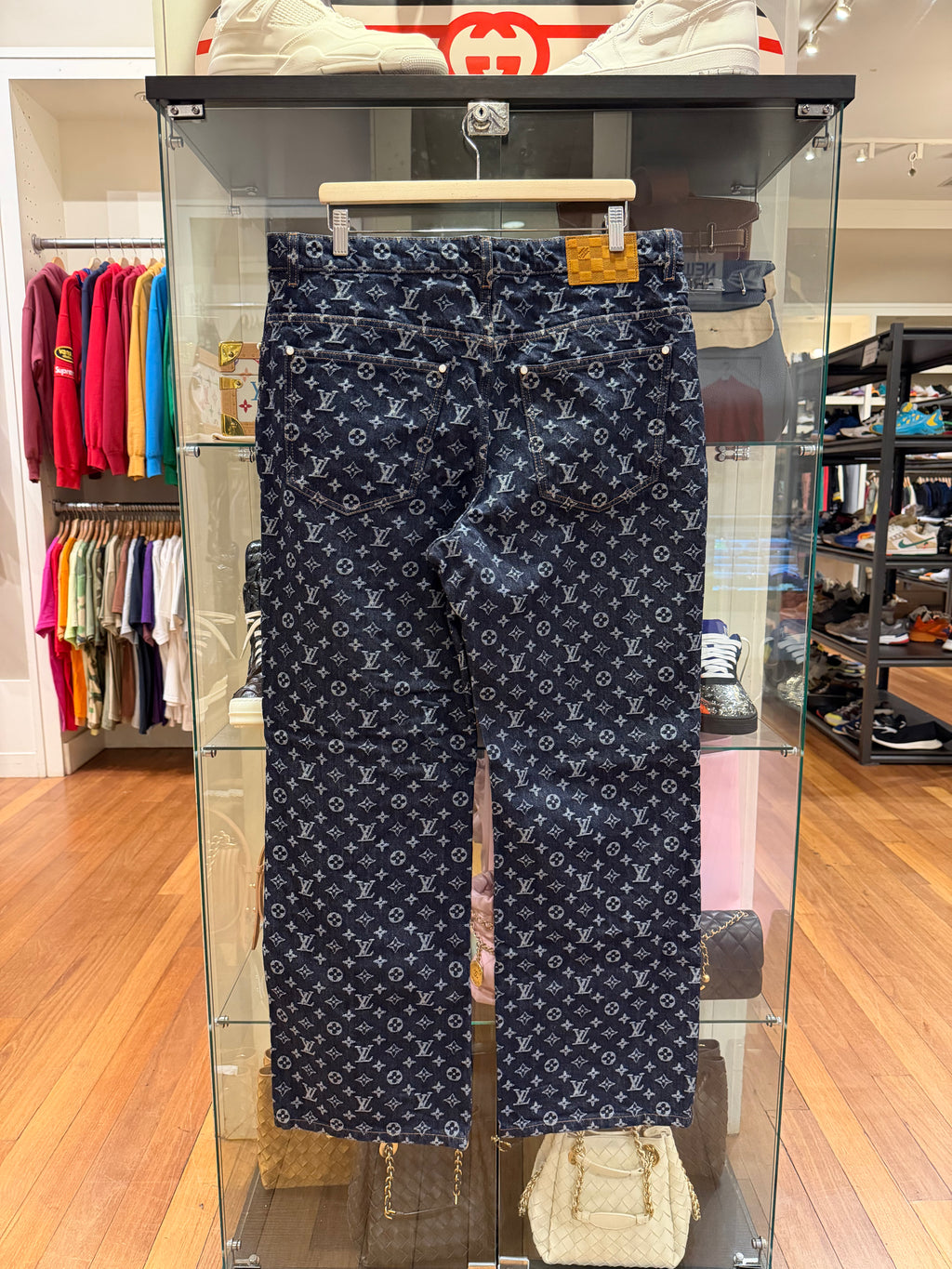 Louis Vuitton Monogram Jacquard Denim Jeans