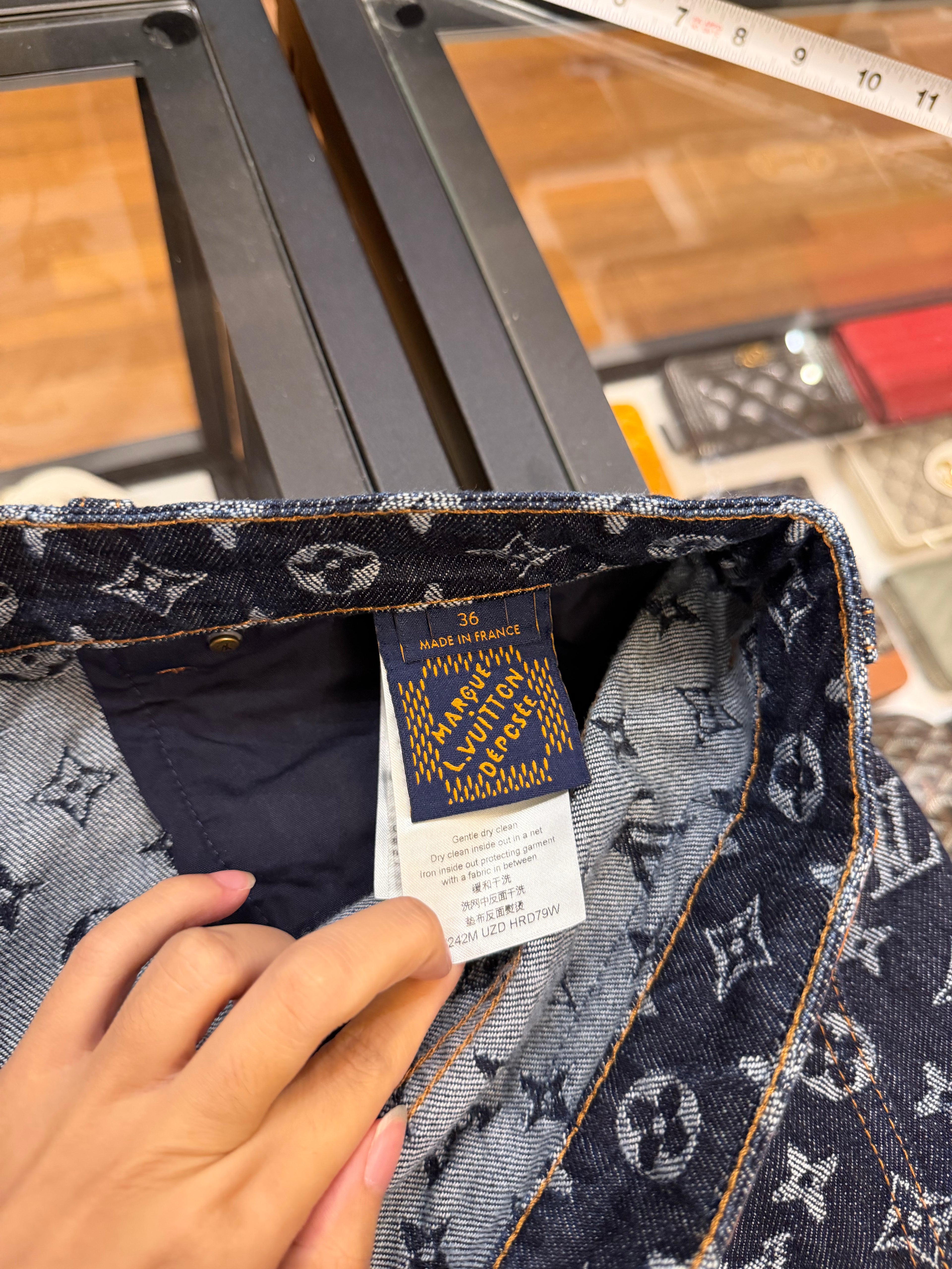 Louis Vuitton Monogram Jacquard Denim Jeans
