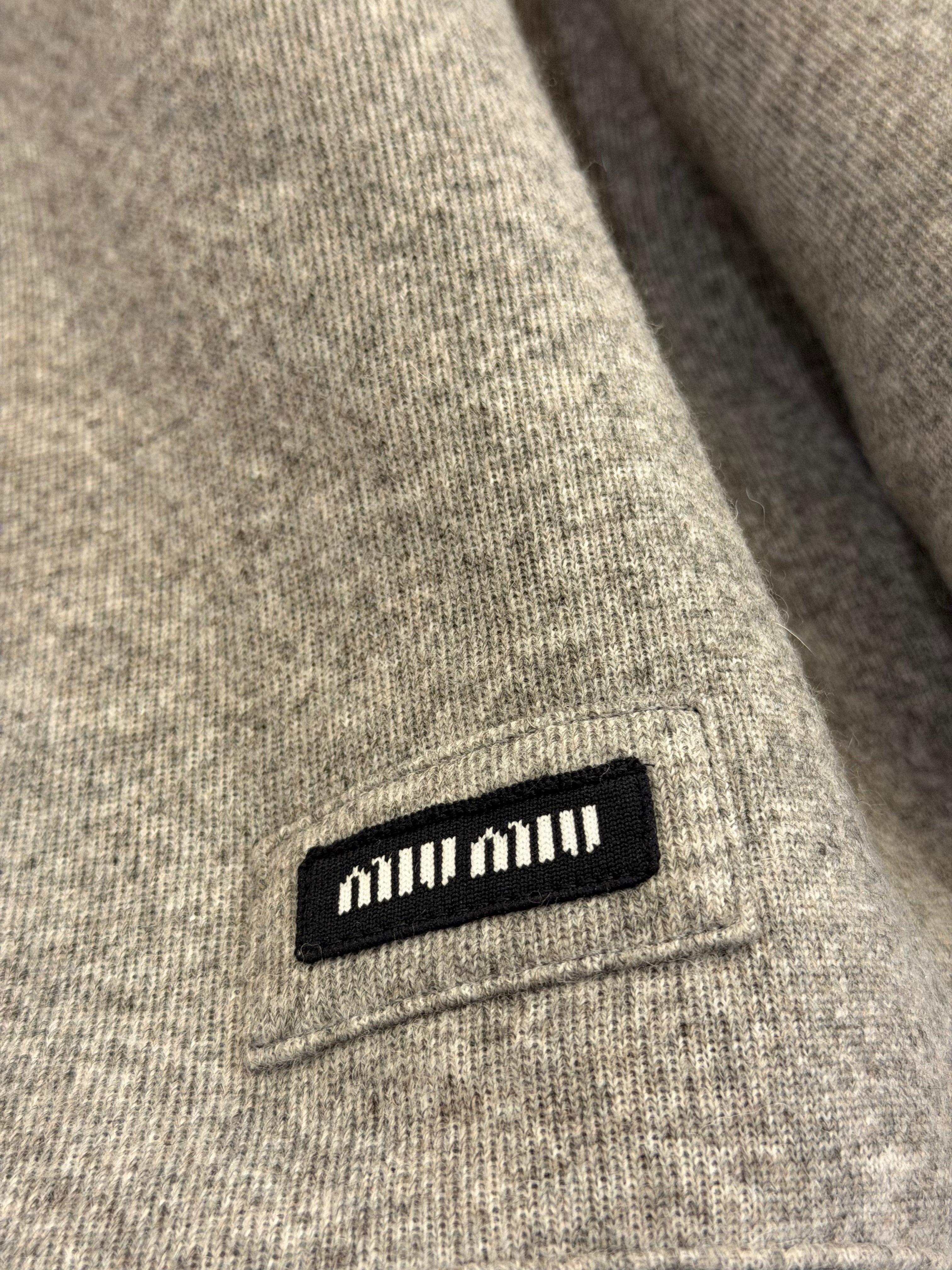 Miu Miu Fleece Full Zip Sherpa
Lined Hoodie