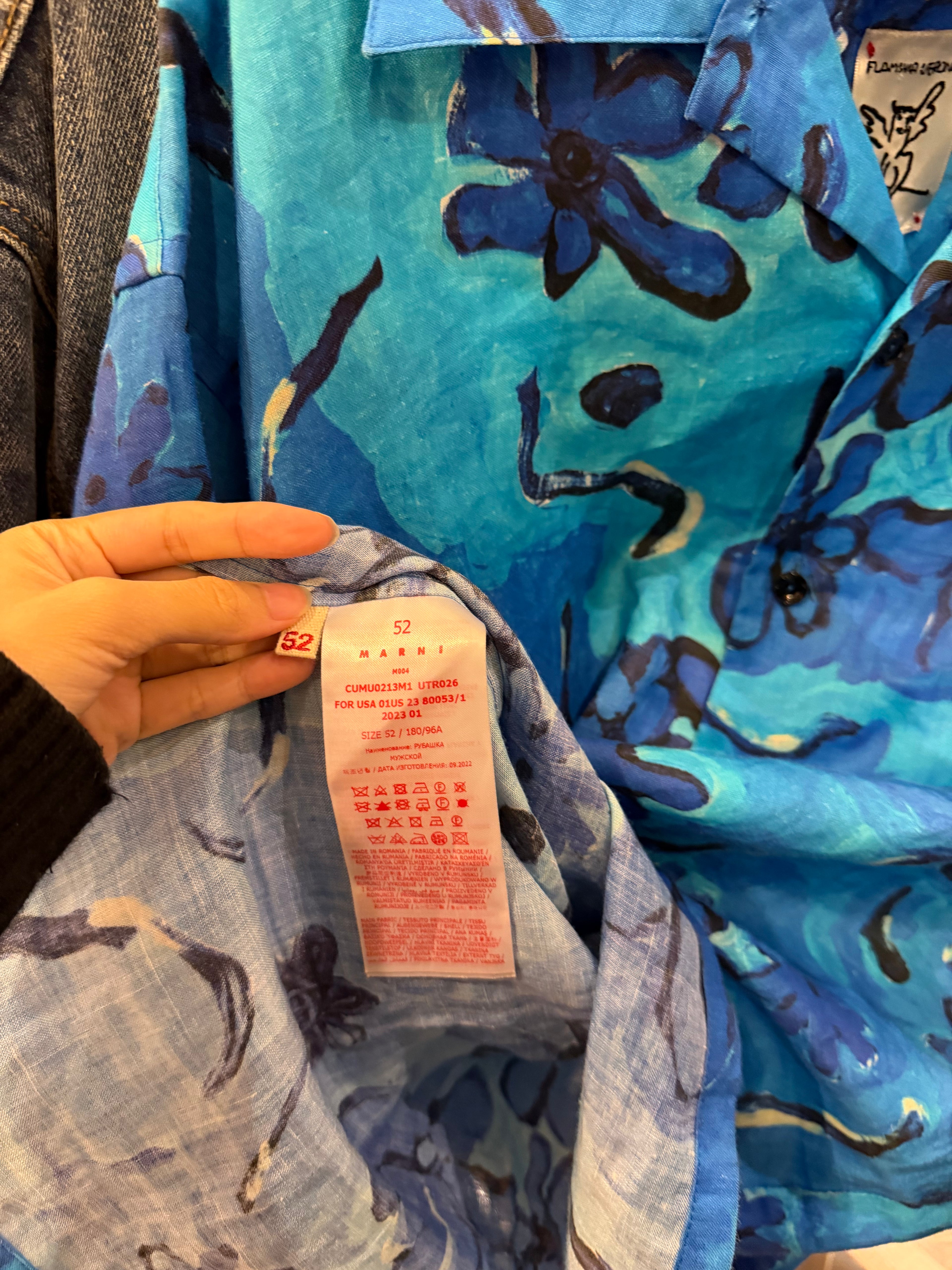 Marni Floral Print Button Up
Shirt