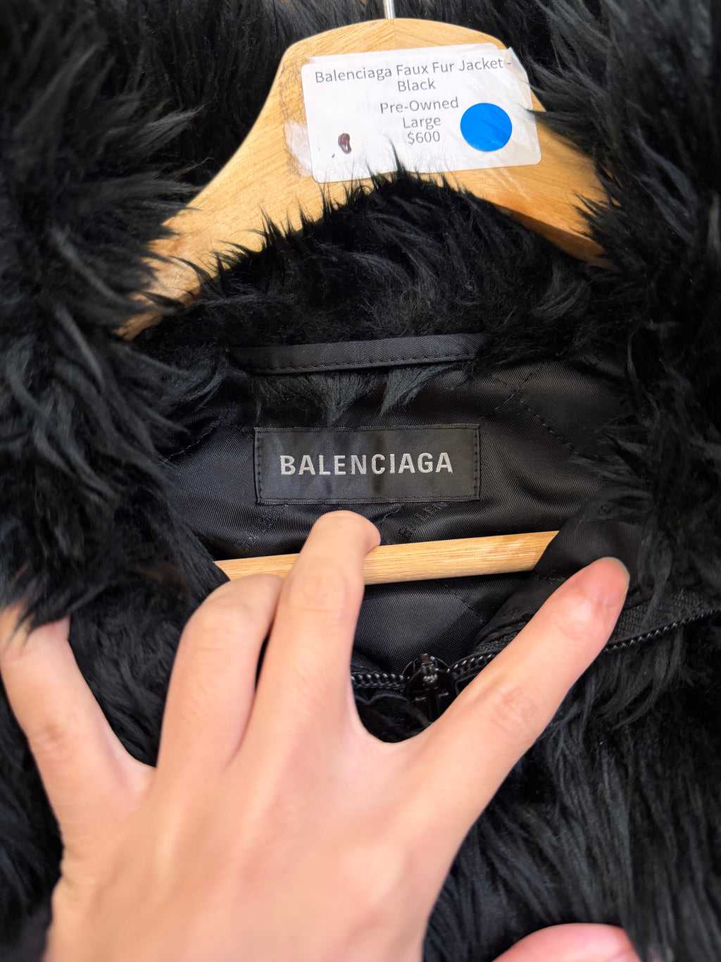 Balenciaga Faux Fur Jacket