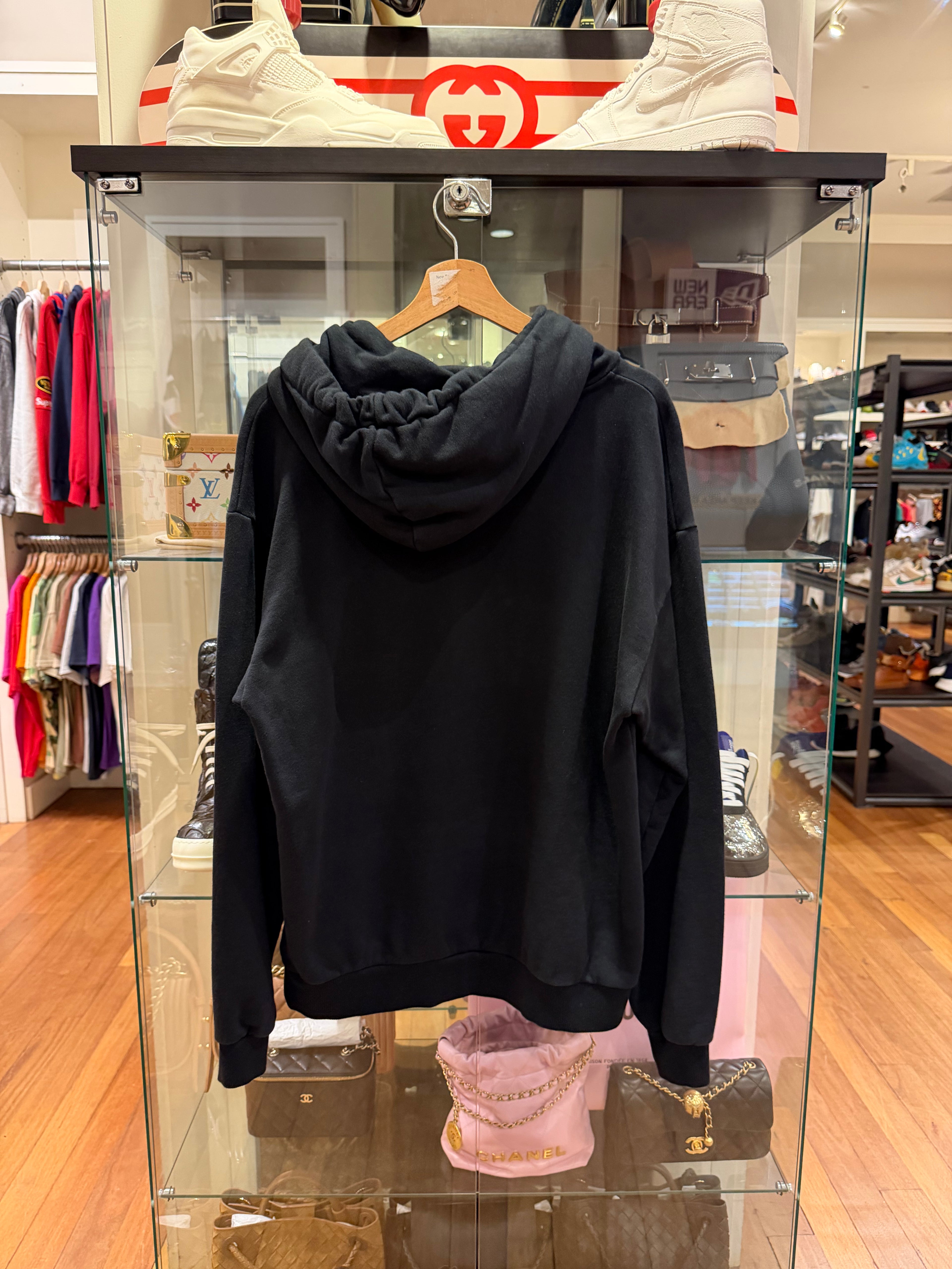 Celine Wide Lace Loose
Hoodie - Black