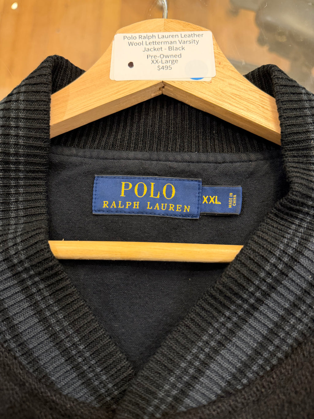 Polo Ralph Lauren Leather
Wool Letterman Varsity
Jacket