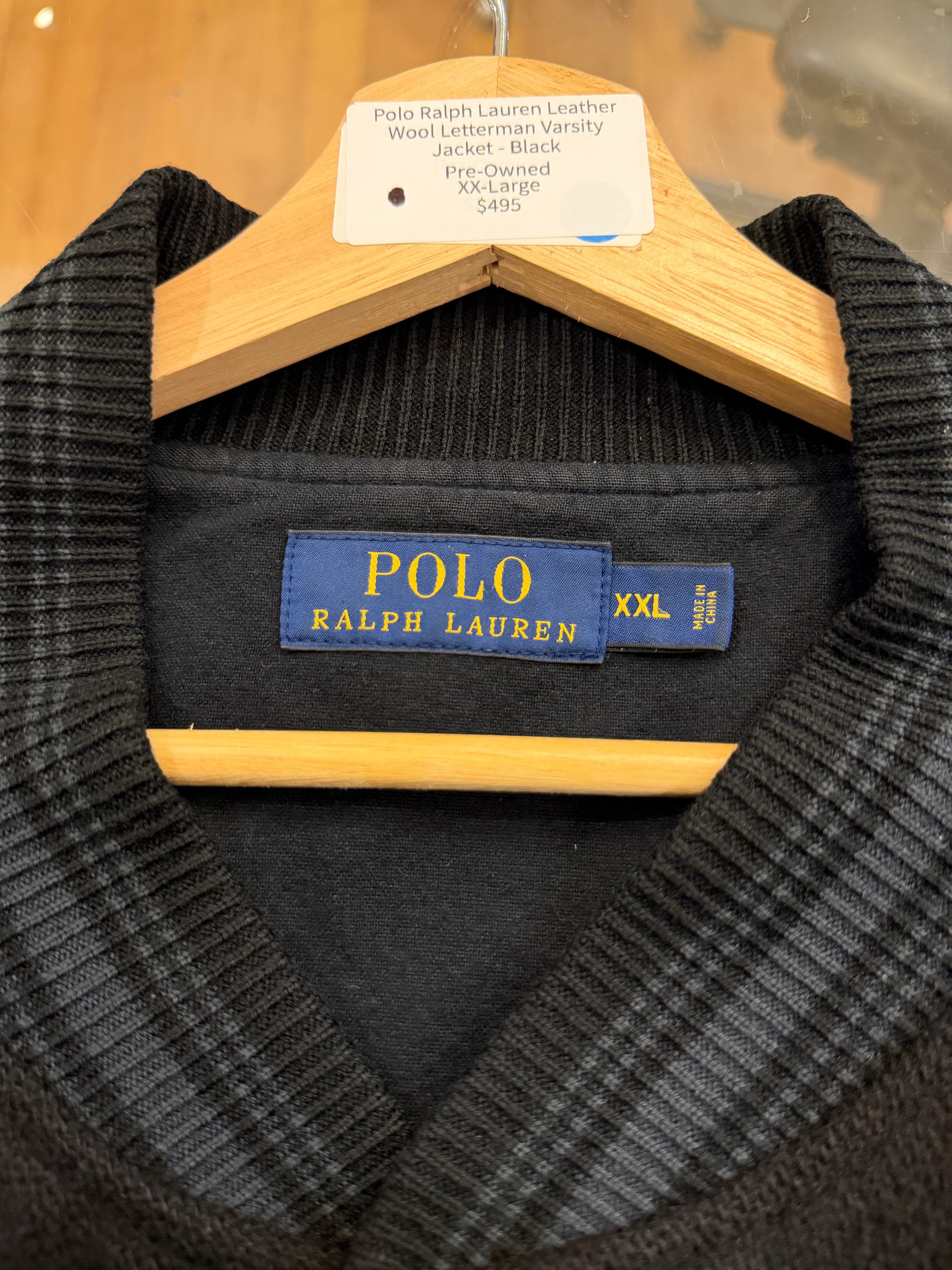 Polo Ralph Lauren Leather
Wool Letterman Varsity
Jacket