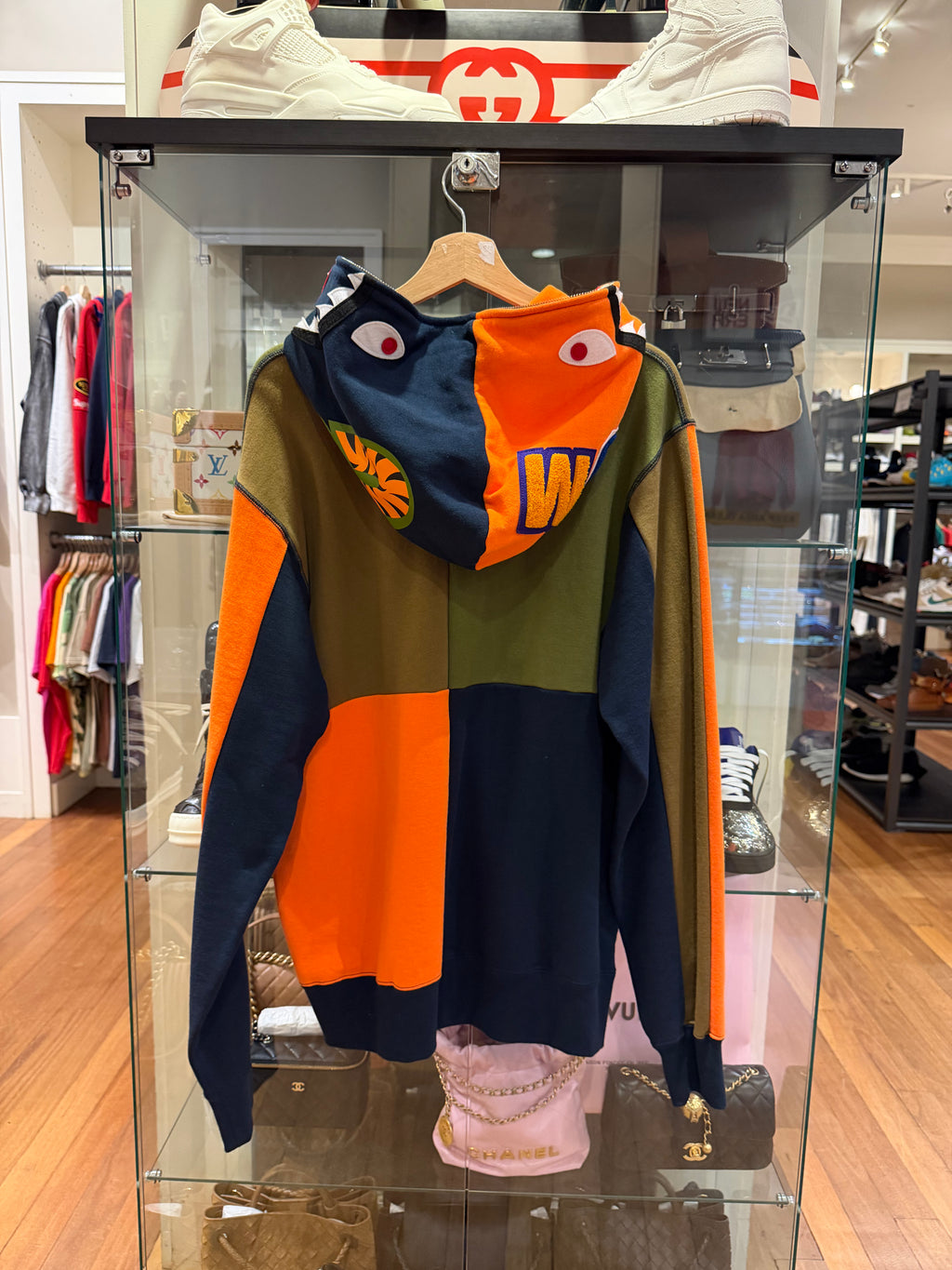Bape City ColorBlock Shark
Full Zip - Green/Orange