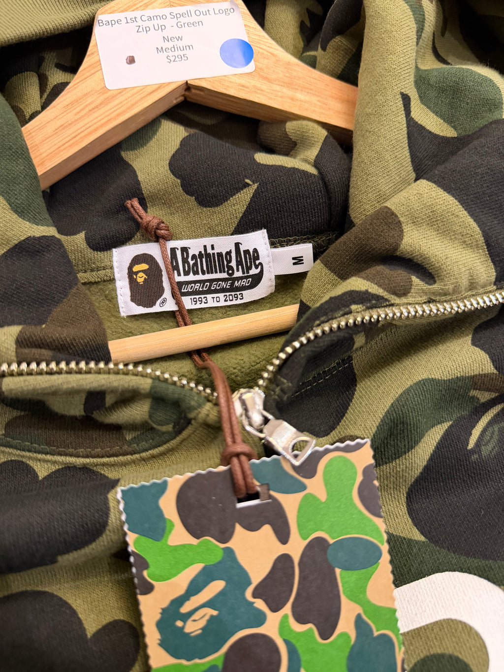 Bape 1st Camo Spell Out Logo
Zip Up