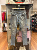 Balmain Ripped Biker Jeans -
Light Wash