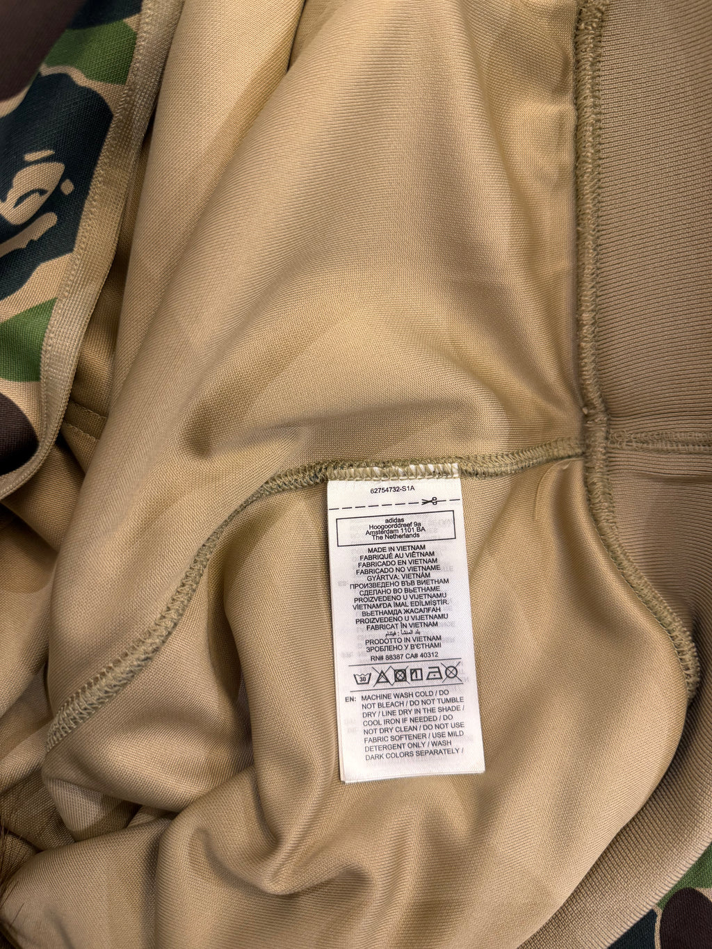 adidas x Bape Shark Camo
Track Hoodie