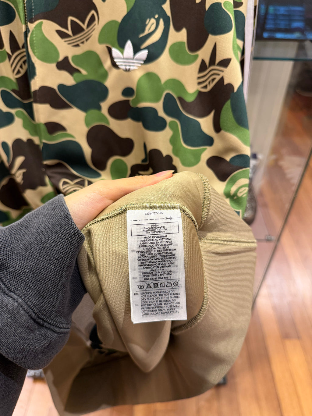 adidas x Bape Shark Camo
Track Hoodie