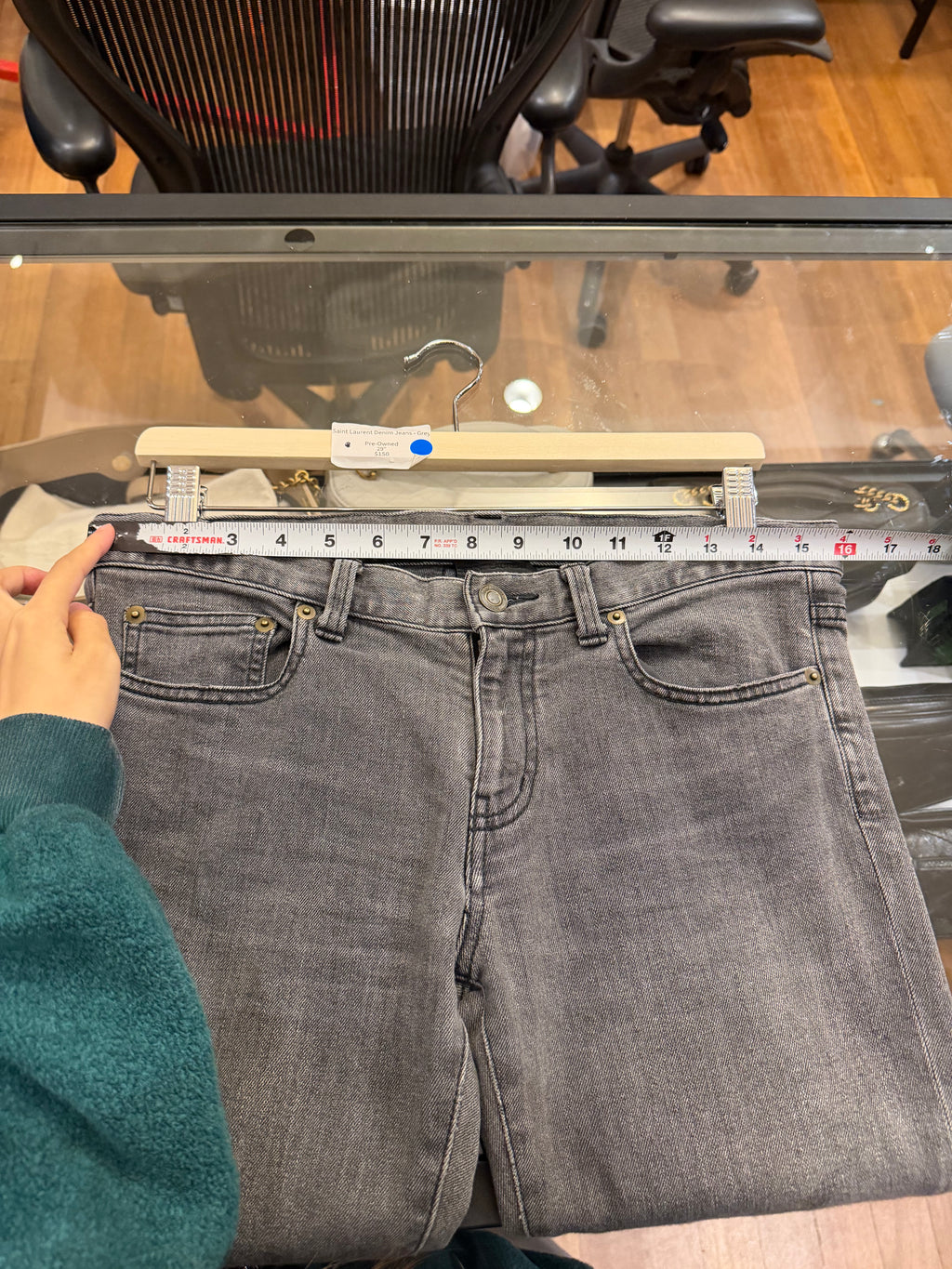 Saint Laurent Denim Jeans - Grey