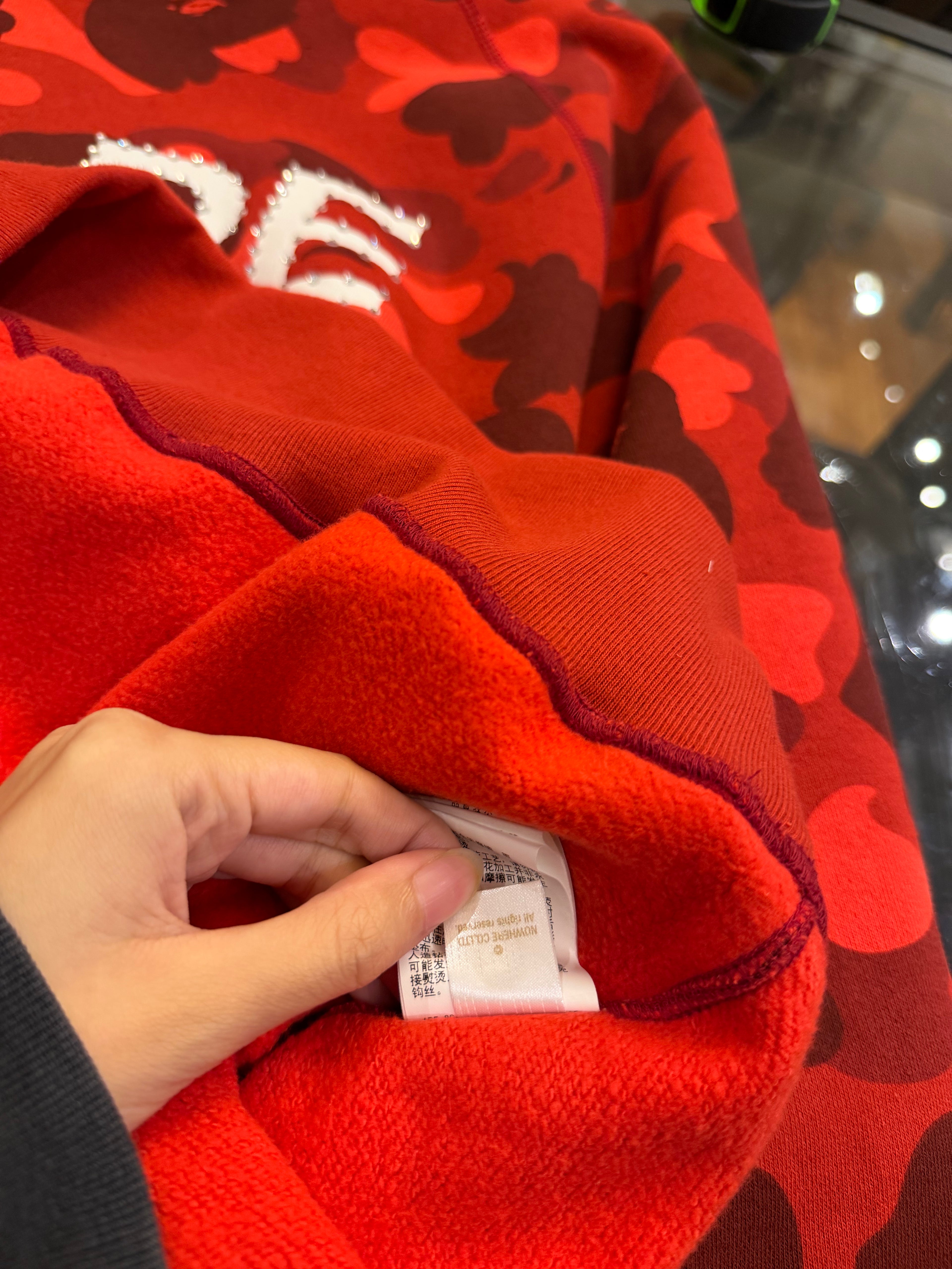 Bape Swarovski Color Camo Crystal Stone Crewneck