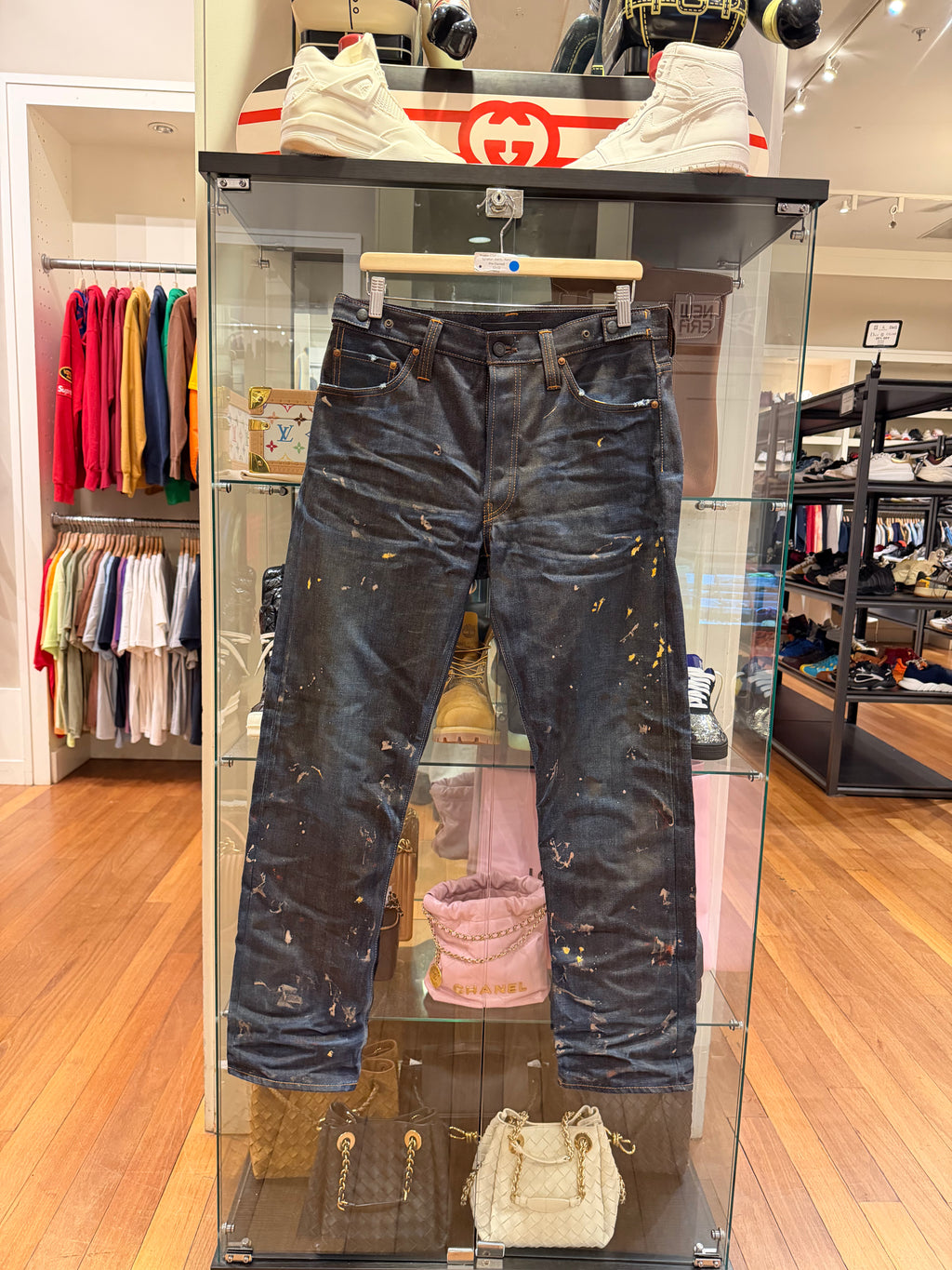 Master Craft Union Paint
Splatter Jeans - Navy