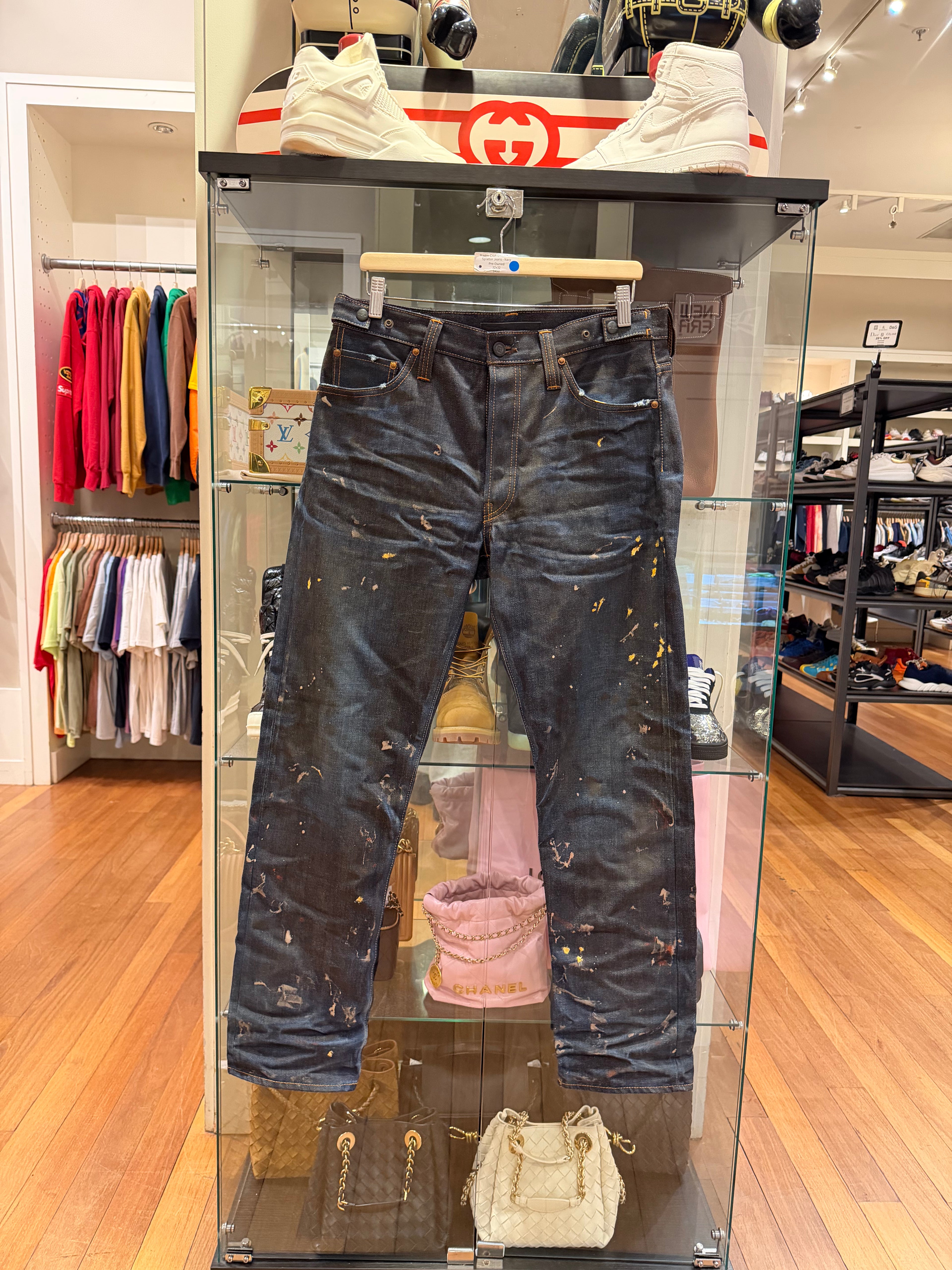 Master Craft Union Paint
Splatter Jeans - Navy