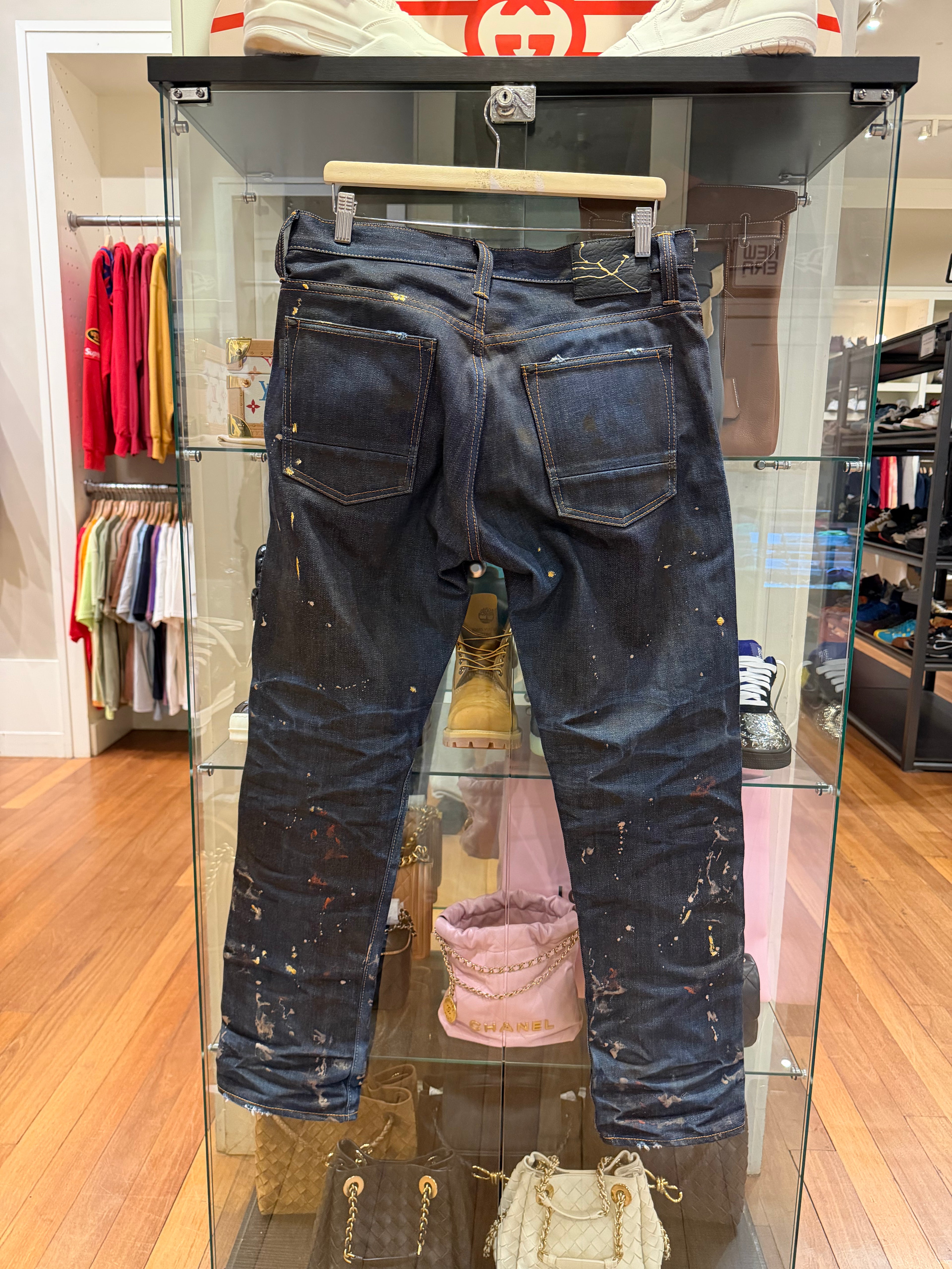 Master Craft Union Paint
Splatter Jeans - Navy